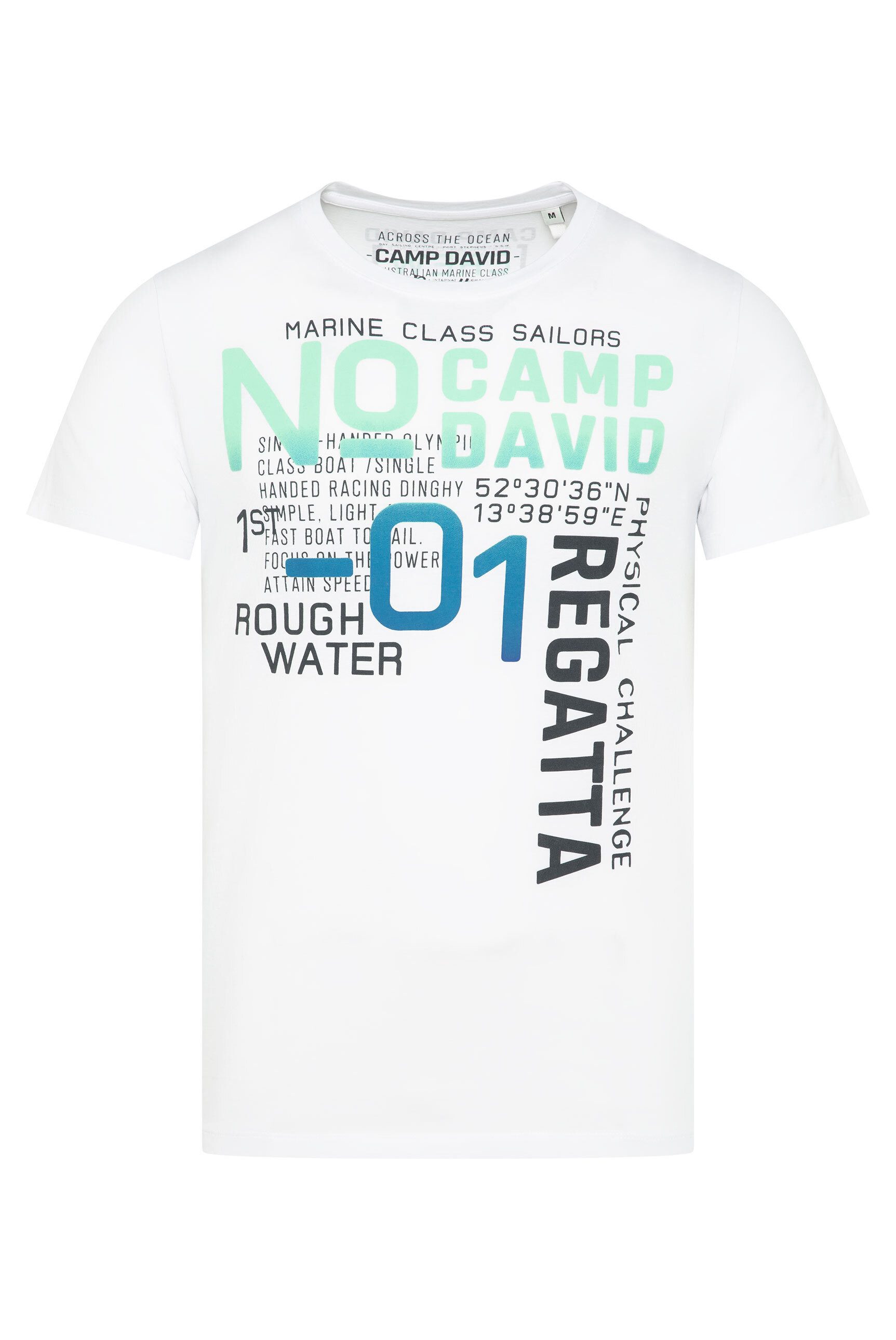CAMP DAVID Rundhalsshirt aus Baumwolle günstig online kaufen