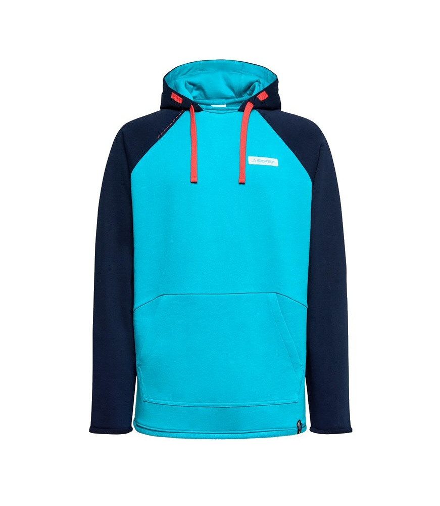 La Sportiva Kapuzenpullover Telendos Hoody (Baumwolle) tropicblau/deepblau Herren