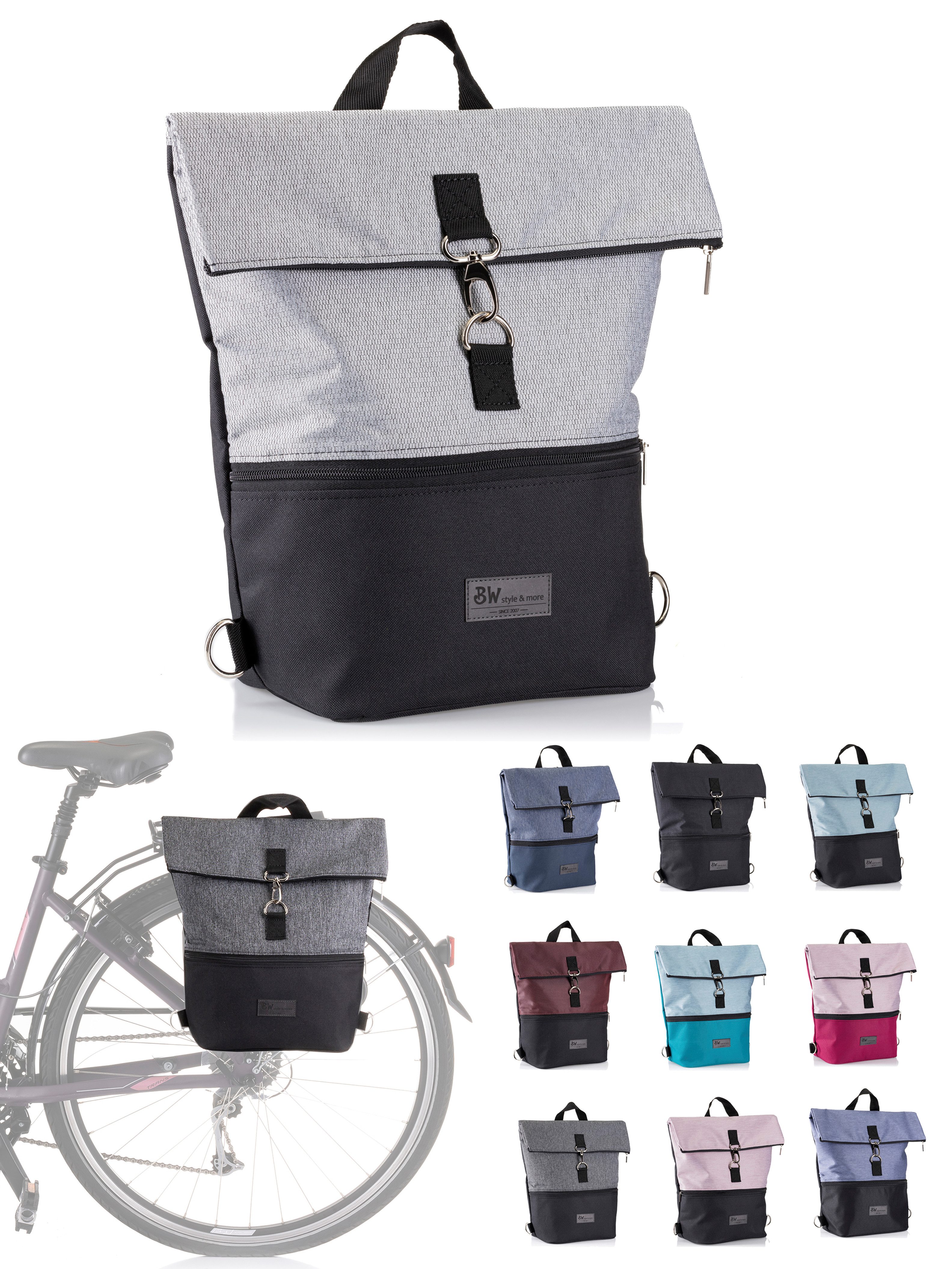 BambiniWelt by Rafael K. Fahrradtasche Fahrradtasche Gepäckträgertasche Rucksack Fahrradrucksack, Gepäckträgertasche/Fahrradrucksack