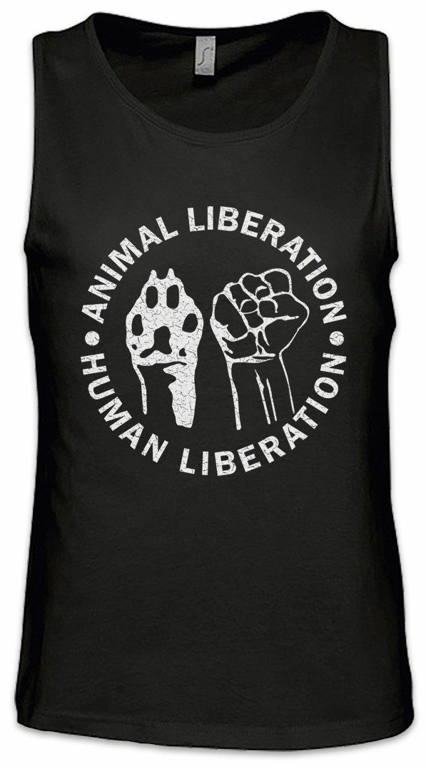 Tanktop Animal Liberation Ärmelloses T-Shirt Vegan Vegetarier Veganer