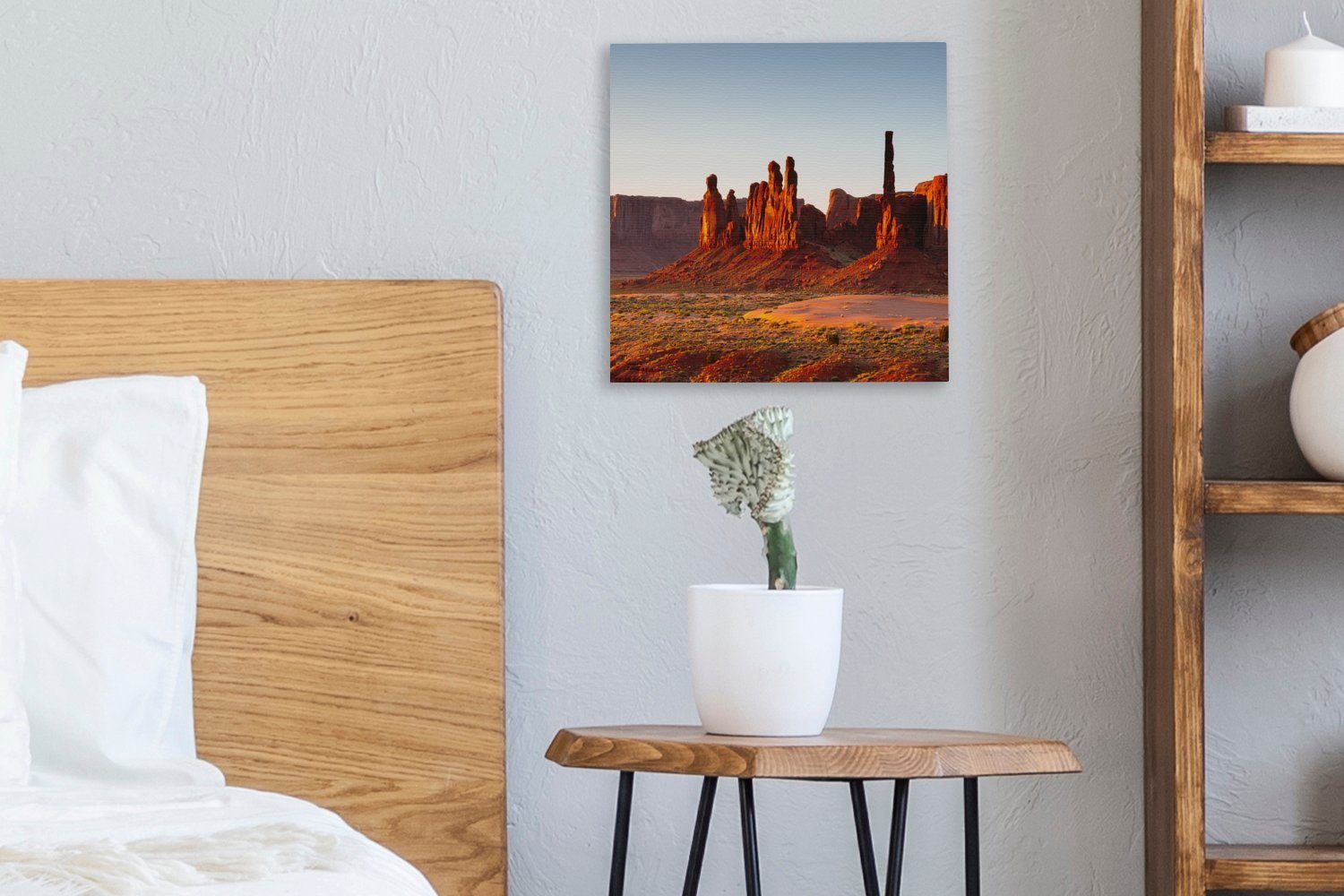 bei Schlafzimmer Leinwandbild Monument für St), Bilder OneMillionCanvasses® Wohnzimmer Amerika, Arizona (1 in Leinwand Valley Sonnenaufgang
