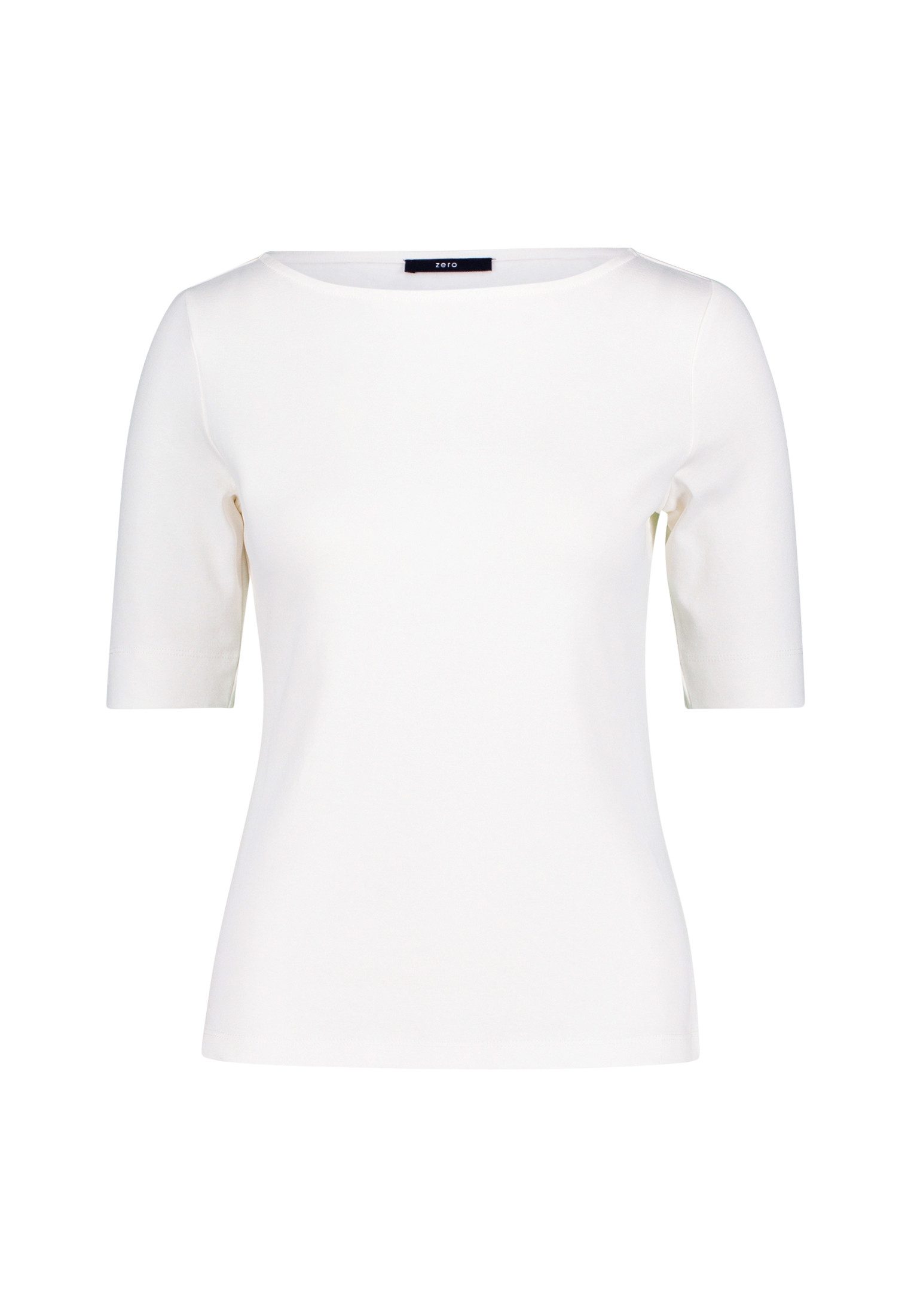 Zero Kurzarmshirt Damen mit U-Boot Ausschnitt (1-tlg) Plain/ohne Details günstig online kaufen