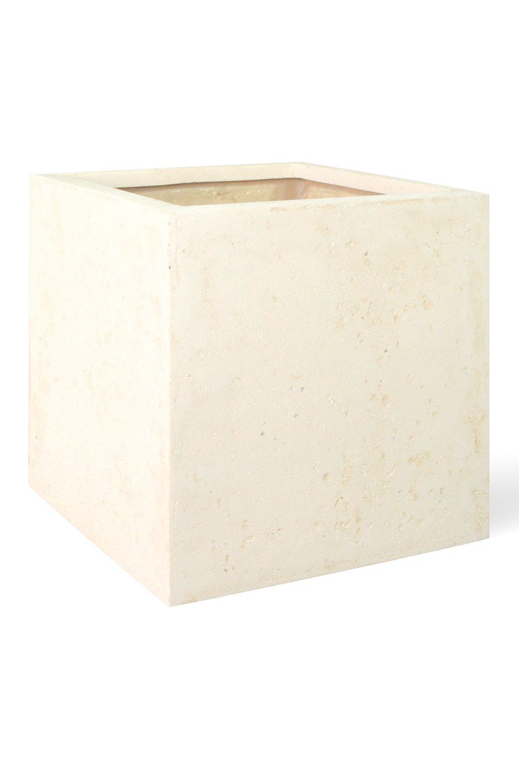 40x40/40 Polystone cm, ami Pflanzkübel crème fleur Square Pflanzgefäß,