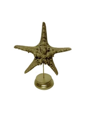 moebel17 Dekofigur Skulptur Stern Weiß Marmoroptik, Dekofigur aus Polyresin