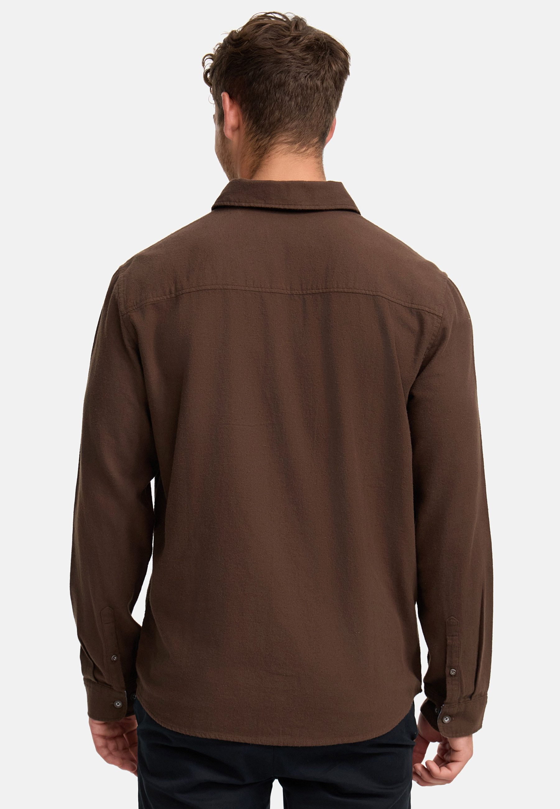 Indicode Langarmhemd Herren INGilman Herrenhemd Langarm aus 100 % Baumwolle, mit Kentkragen