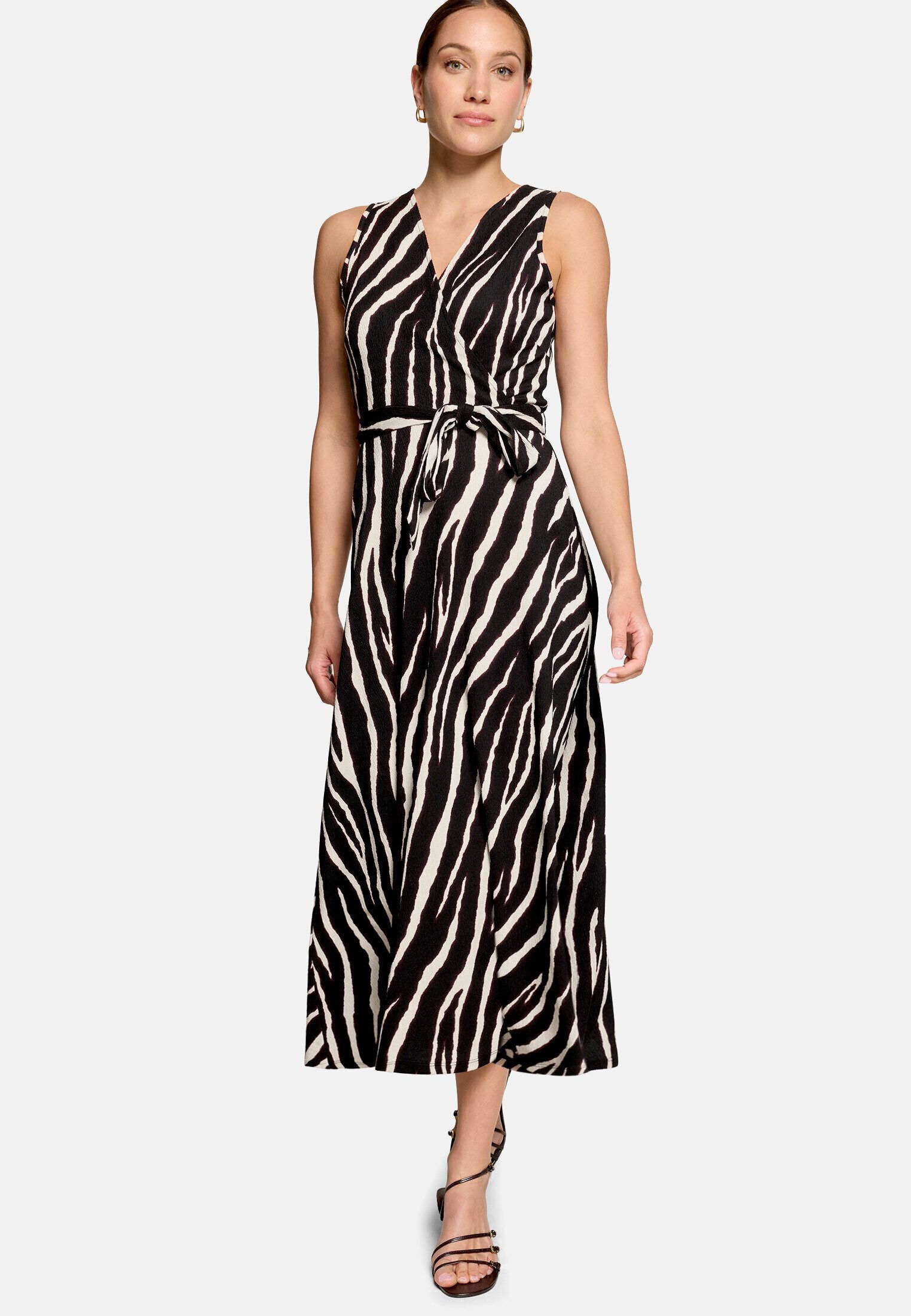 Zero Jerseykleid Damen mit Gürtel Bindegürtel