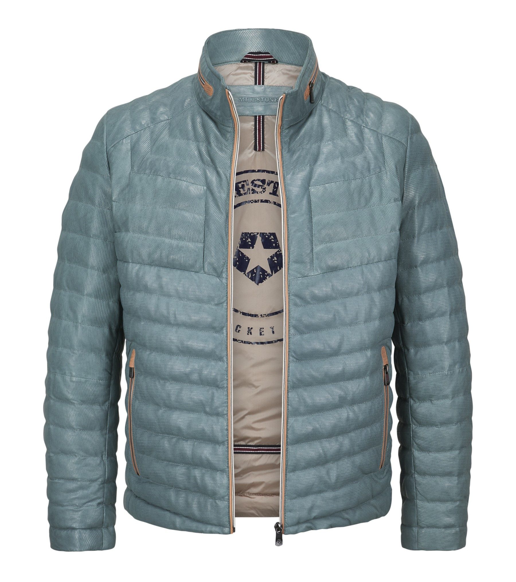 Milestone Lederjacke MSMalik aus perforiertem Lammleder mit leichter Isolierung