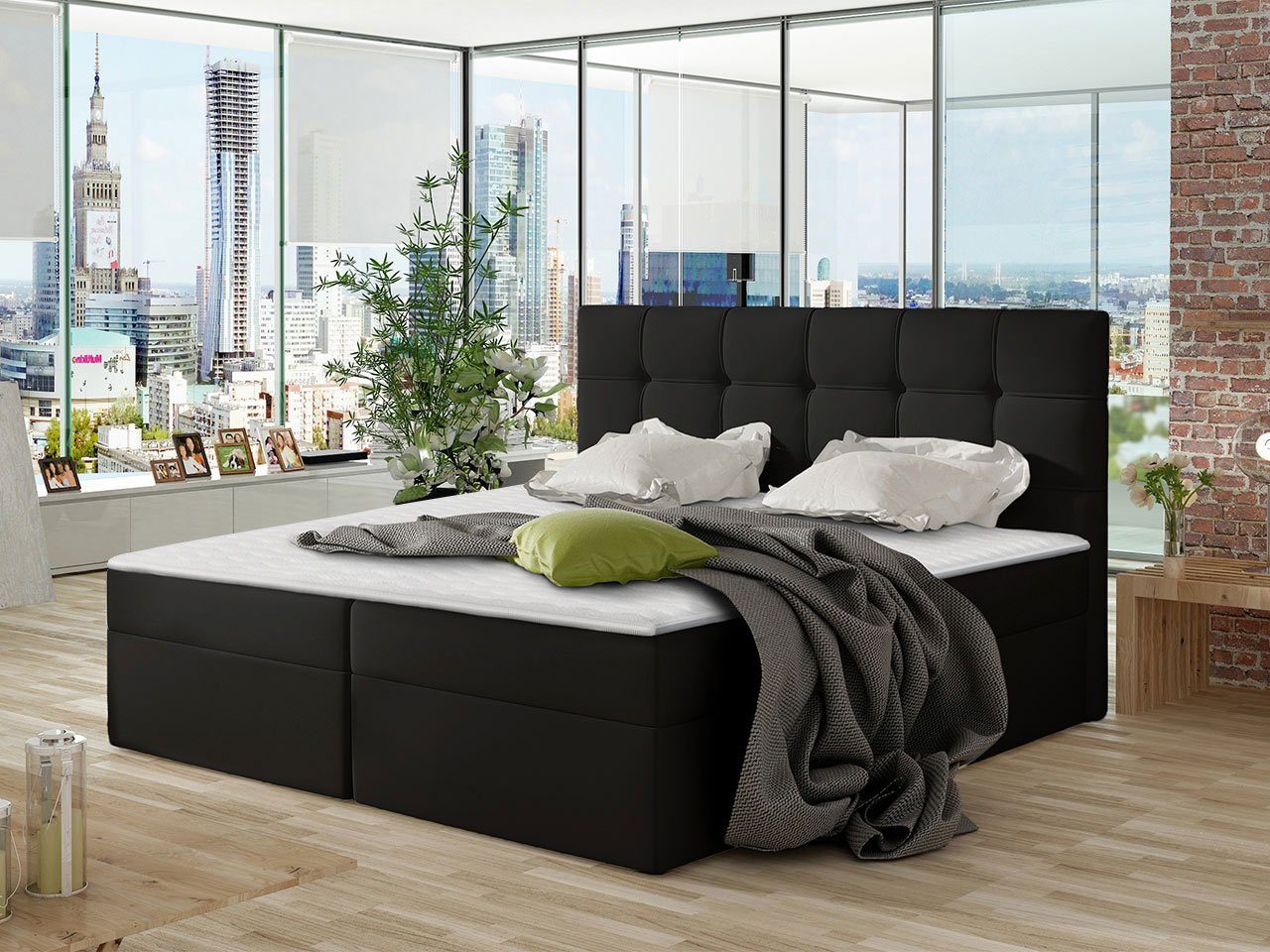 MIRJAN24 Boxspringbett Nele (Lattenrost, Kopfteil und günstig online kaufen