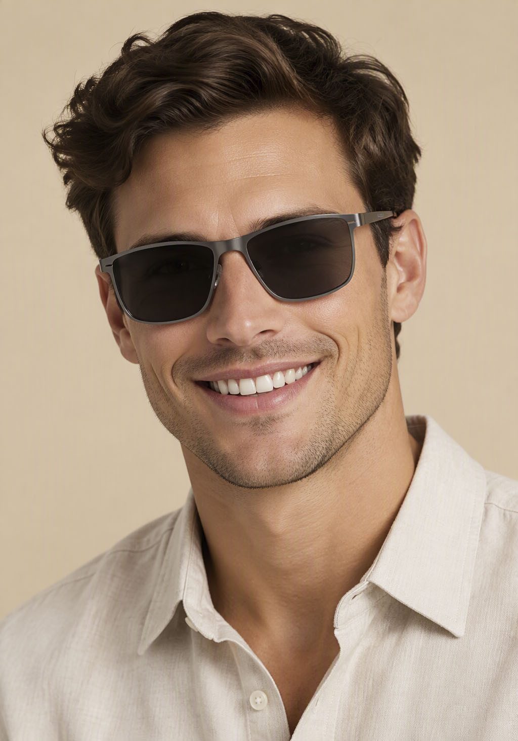 Man's World Sonnenbrille mit matt-anthrazit farbenden Rahmen. Reduzierter Preis € 20,99. Unverbindliche Preisempfehlung € 24,99