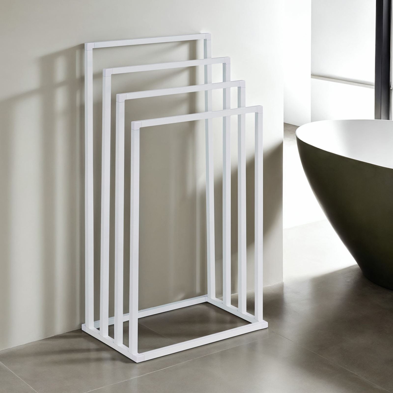 IDIMEX Handtuchständer SENZA, Handtuchständer mit 4 Stangen aus Metall pulv günstig online kaufen