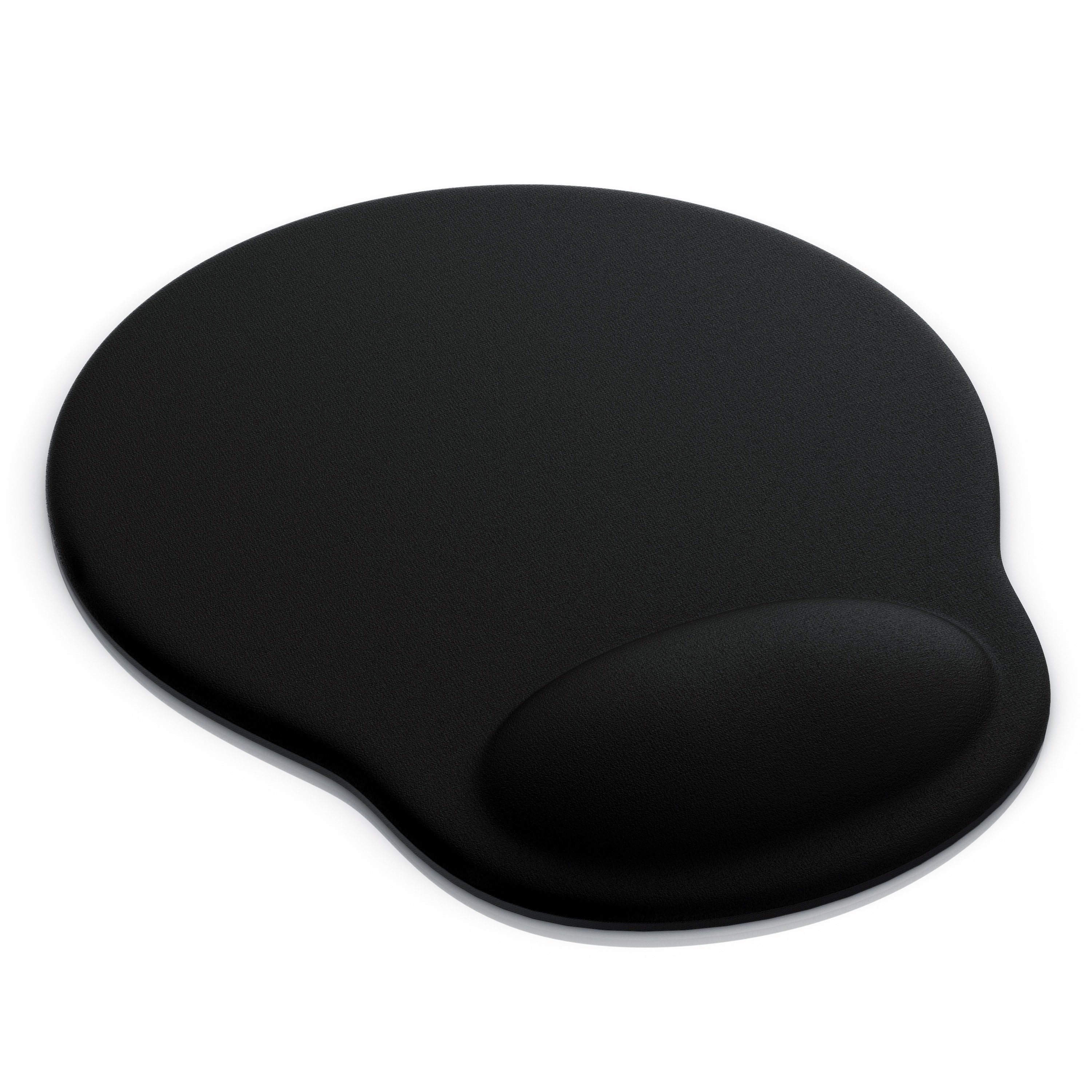 CSL Mauspad Office Gel Mousepad mit ergonomischer Handgelenkauflage, (1-St), Office Gel Mousepad mit ergonomischer Handgelenkauflage,schwarz