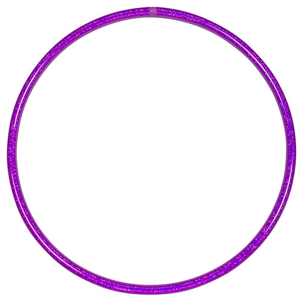 Hoopomania Hula-Hoop-Reifen Zirkus Hula Hoop, Glitter Farben, Ø 70cm Violett Lila