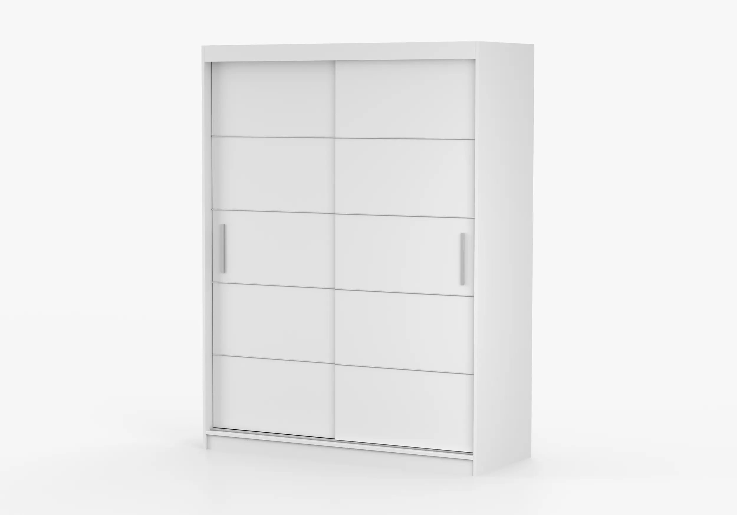 imoebel24 Schwebetürenschrank VISTA 06 150 cm - Weiss / Weiss günstig online kaufen