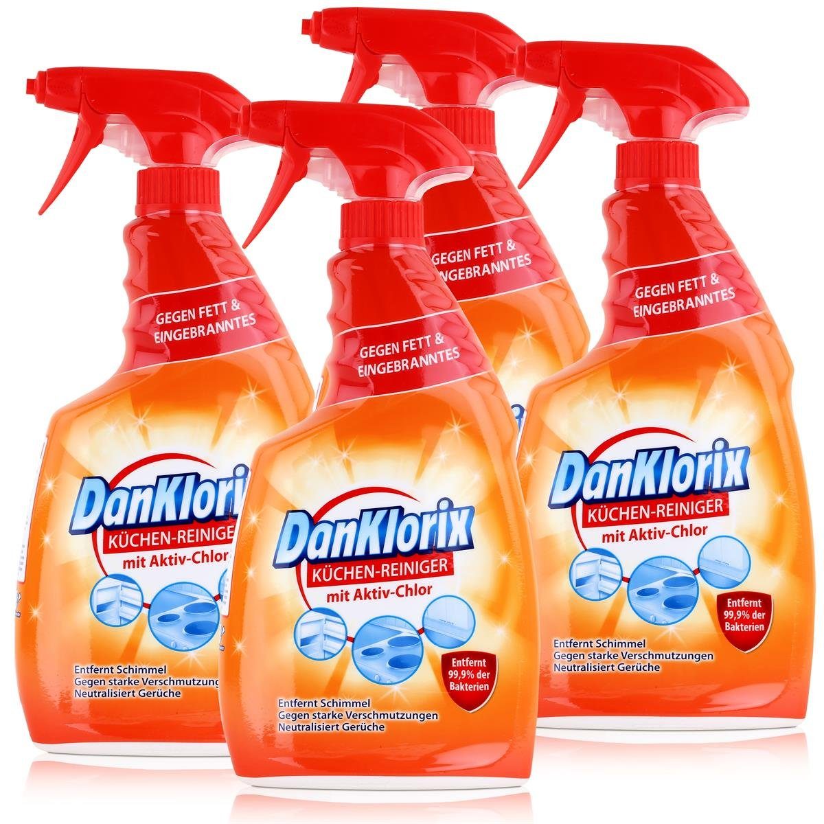 DanKlorix DanKlorix Küchen-Reiniger 750ml - Mit Aktiv-Chlor (4er Pack) Уборщик кухни