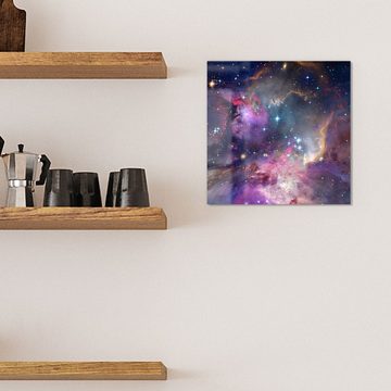 DEQORI Magnettafel 'Farbenfrohe Galaxie', Whiteboard Pinnwand beschreibbar