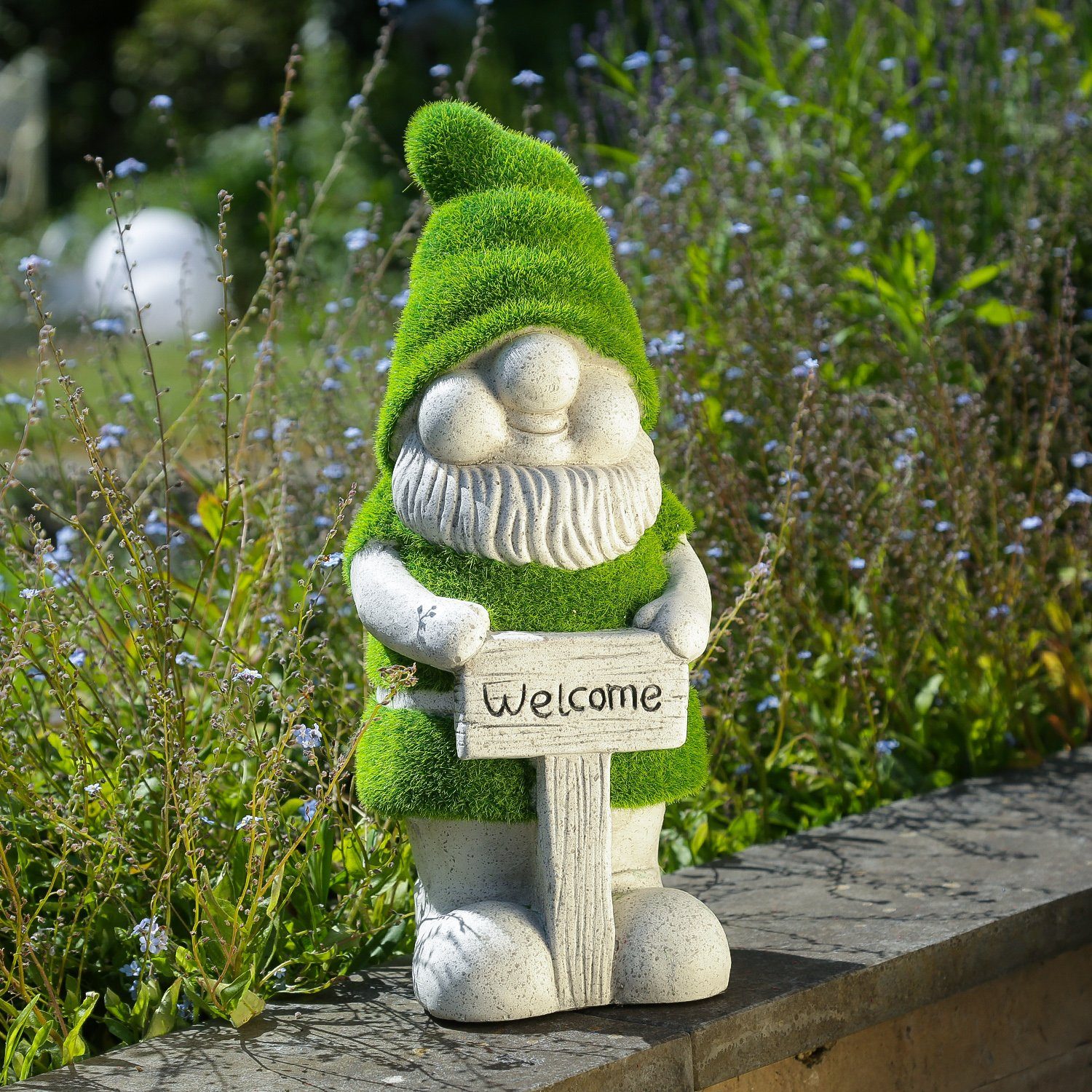 MARELIDA Gartenzwerg Gartenzwerg mit Welcome Schild günstig online kaufen