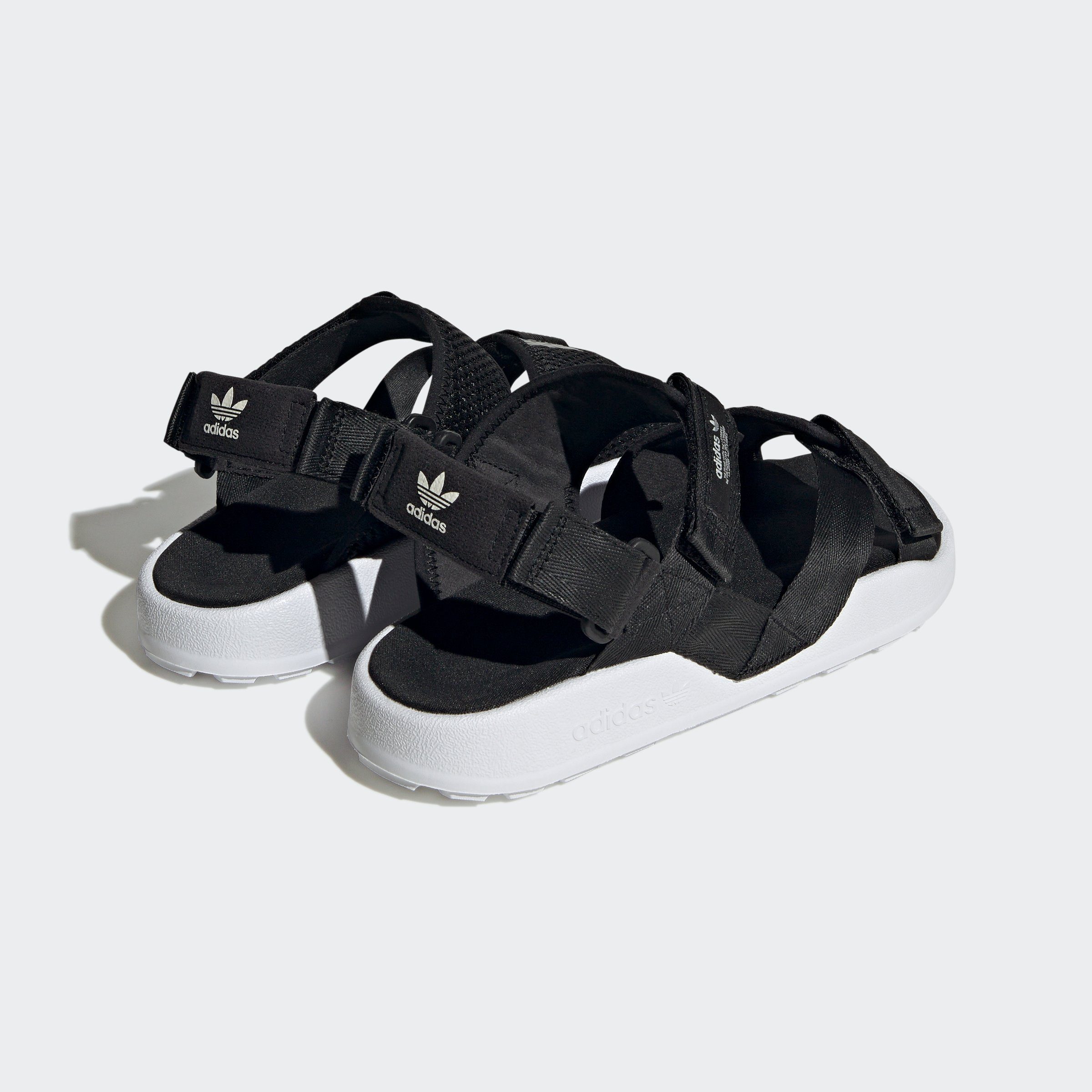 adidas Originals ADILETTE ADVENTURE Cloud SANDALE White / Sandale Off Core / Black mit White Klettverschluss