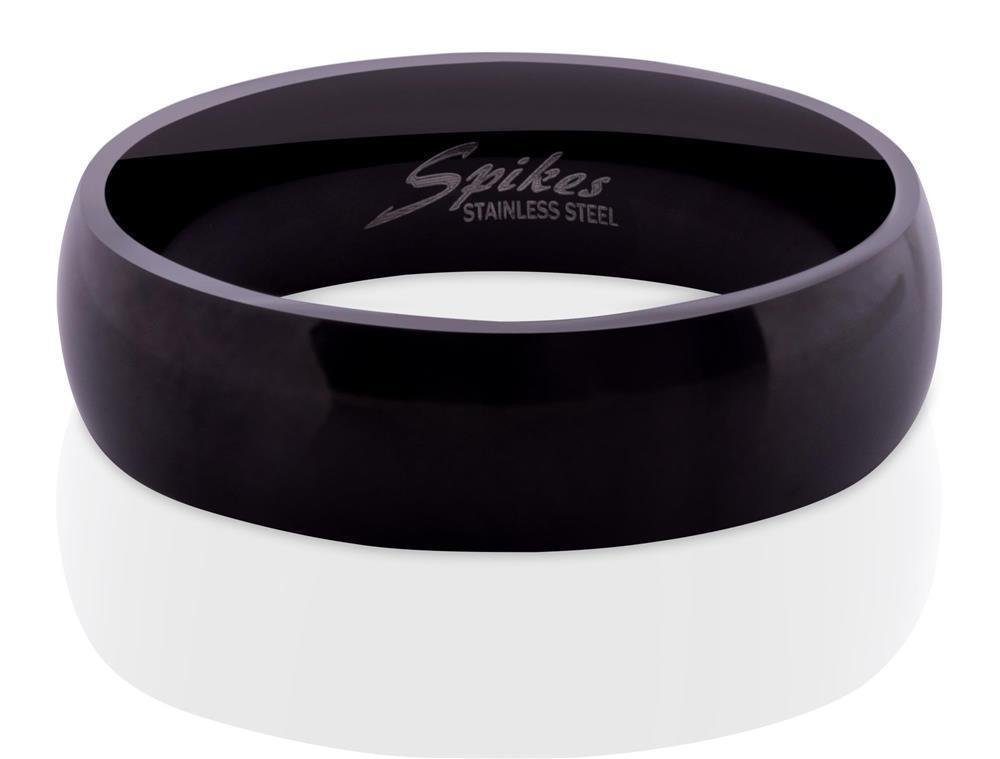 Verkaufsgeschäft BUNGSA Fingerring Ring klassisch glänzend Unisex Herren Schwarz 1-tlg), Damen Edelstahl (Ring, aus