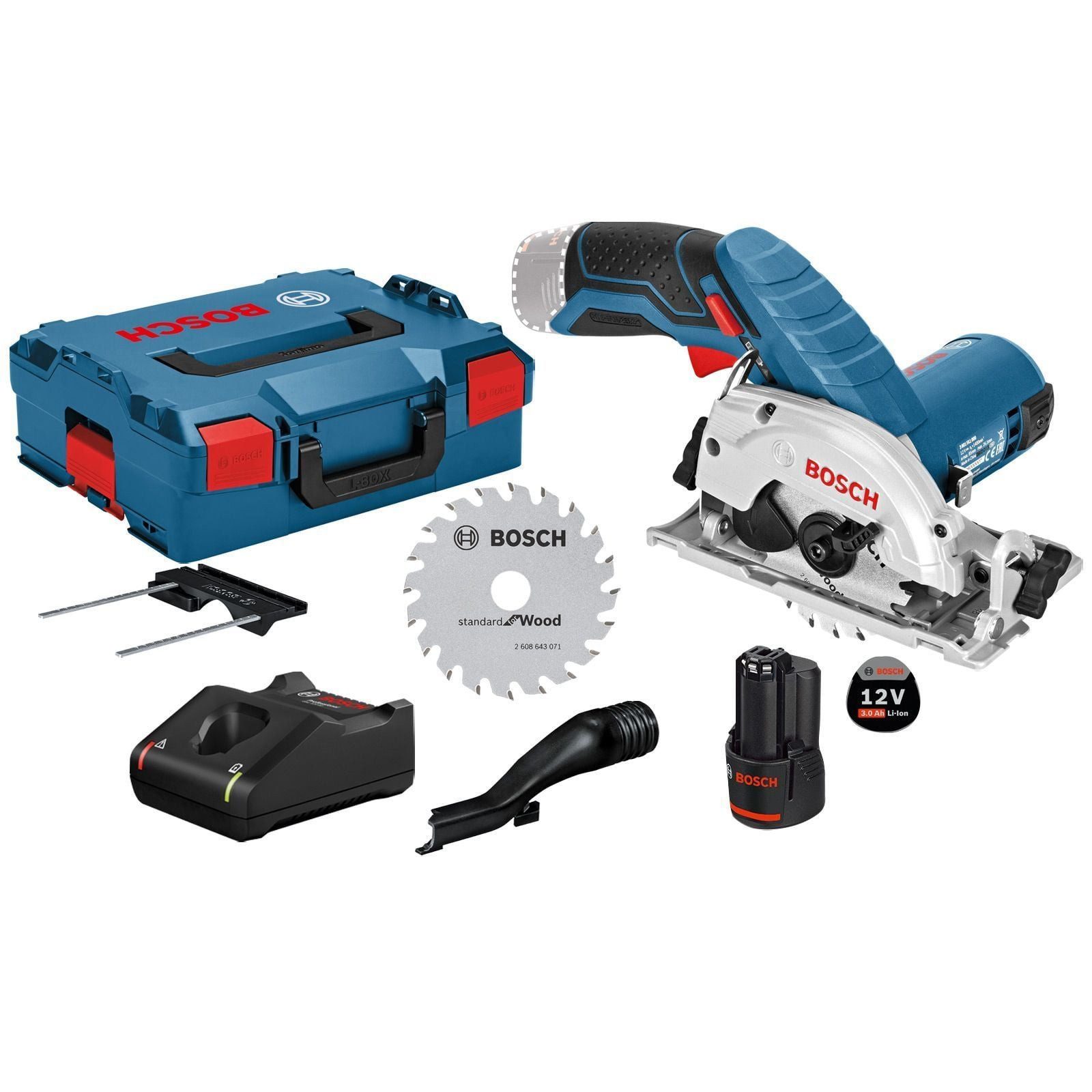 BOSCH Akku-Handkreissäge Bosch Akku-Kreissäge GKS 12V-26 12 V Ø 85 mm / 1x 3,0 Ah Akku + Ladege
