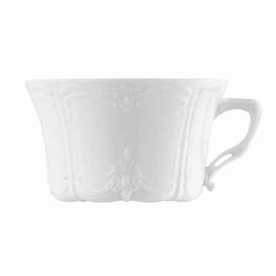 Hutschenreuther Teeschale Baronesse Teetasse Estelle Weiß, 220 ml, Porzellan