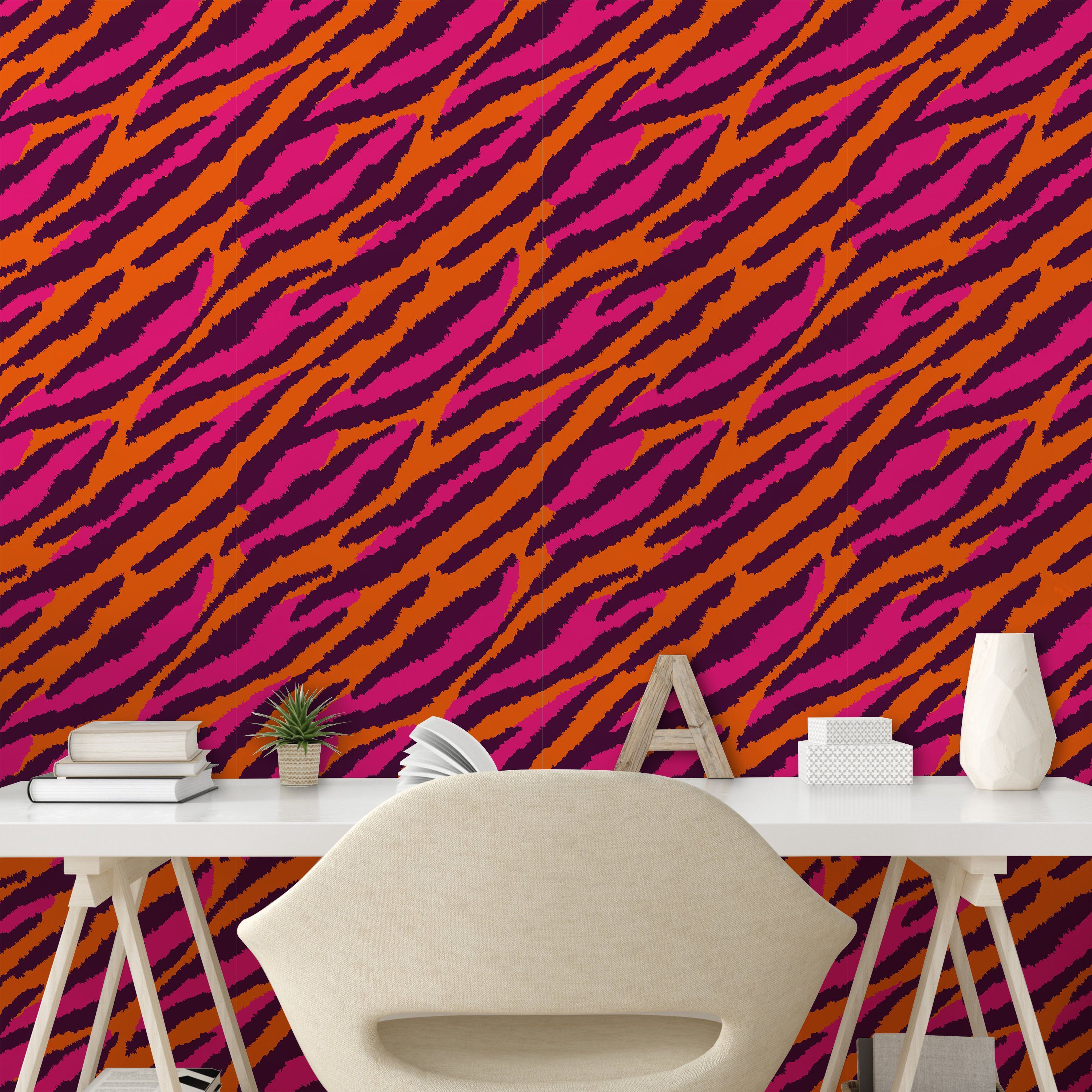 Abakuhaus Vinyltapete selbstklebendes Wohnzimmer Küchenakzent, Fortsetzung Safari Stripes Strokes
