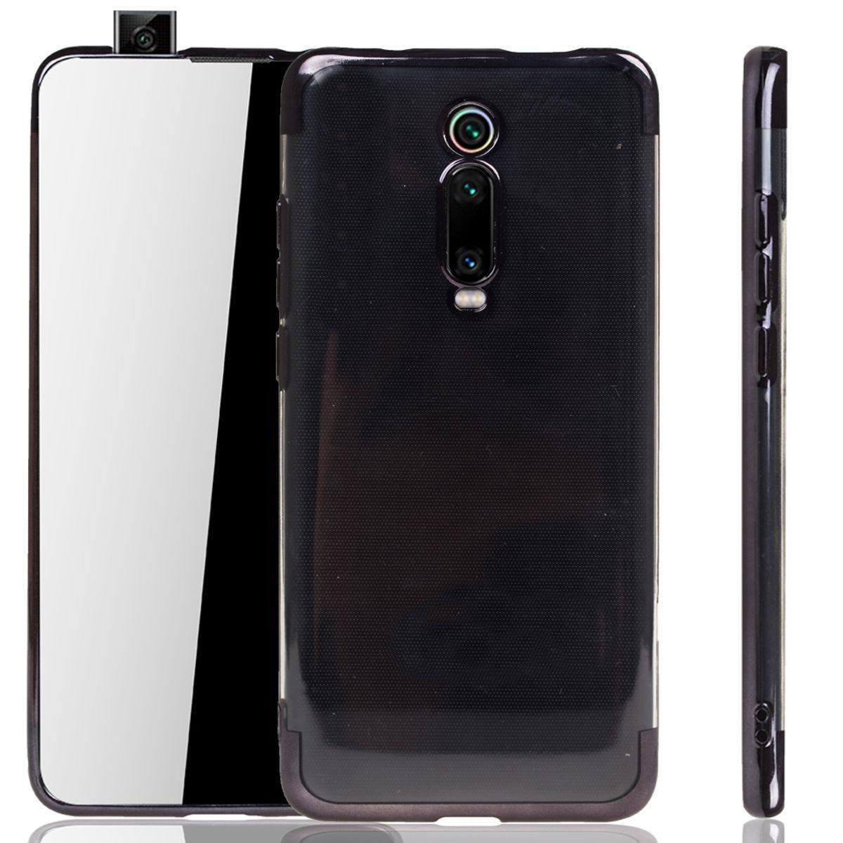 König Design Handyhülle Xiaomi Mi 9T, Xiaomi Mi 9T Handyhülle Bumper Backcover Schwarz