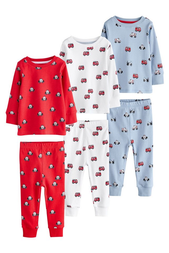 Next Pyjama 3er-Pack Mini Snuggle Schlafanzüge (6 tlg)