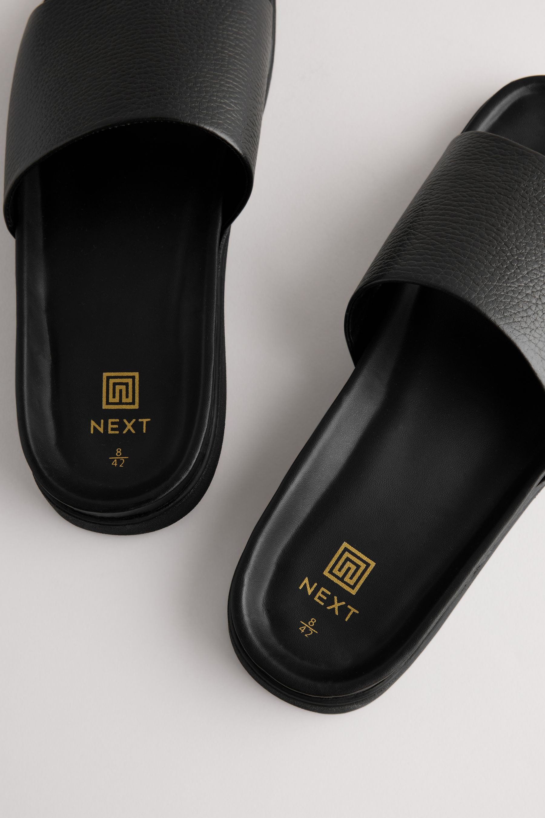 Next Leder-Slider Badepantolette (1-tlg) günstig online kaufen