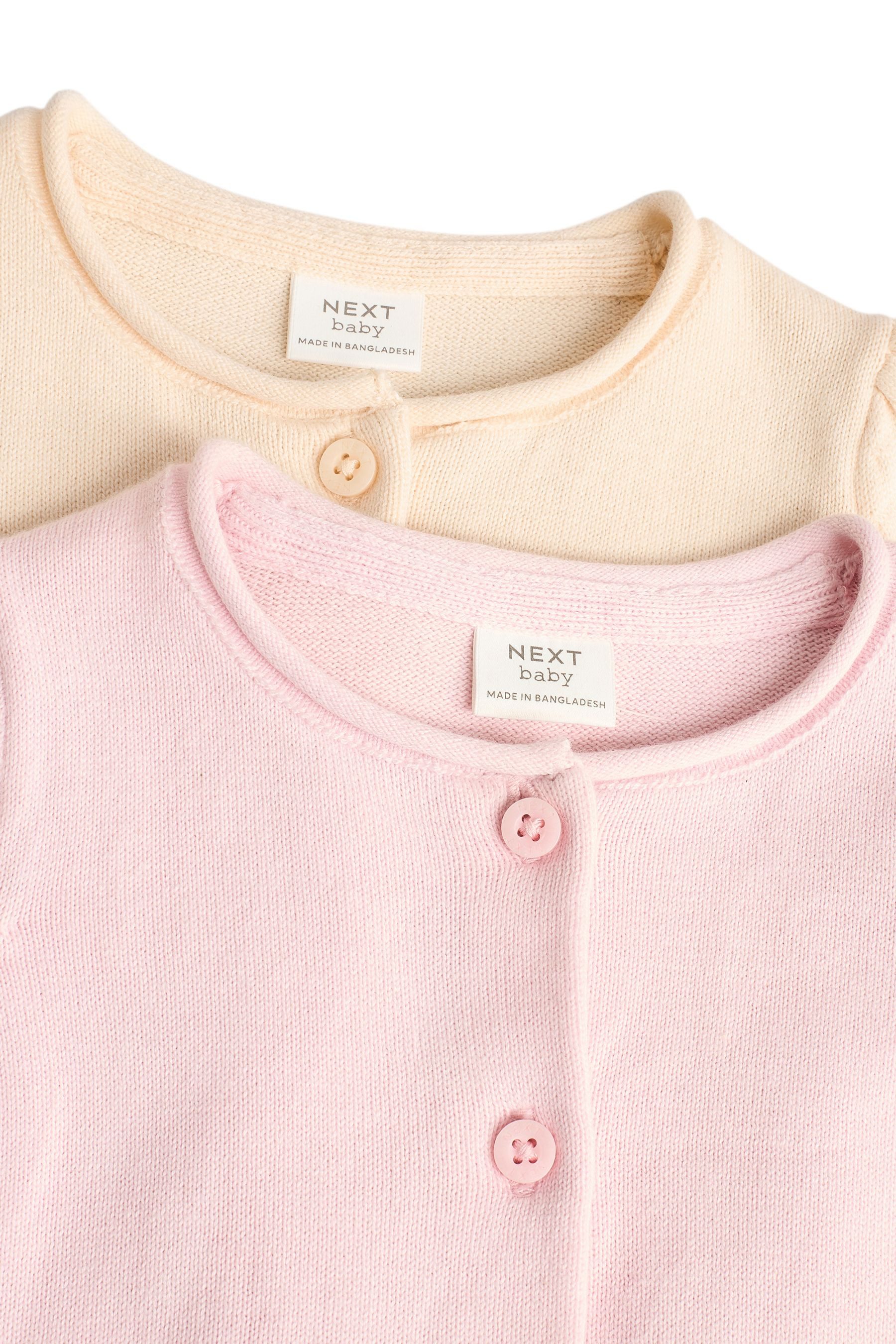 Next Strickjacke Strickjacken aus 100 % Baumwolle, 2er-Pack (2-tlg)