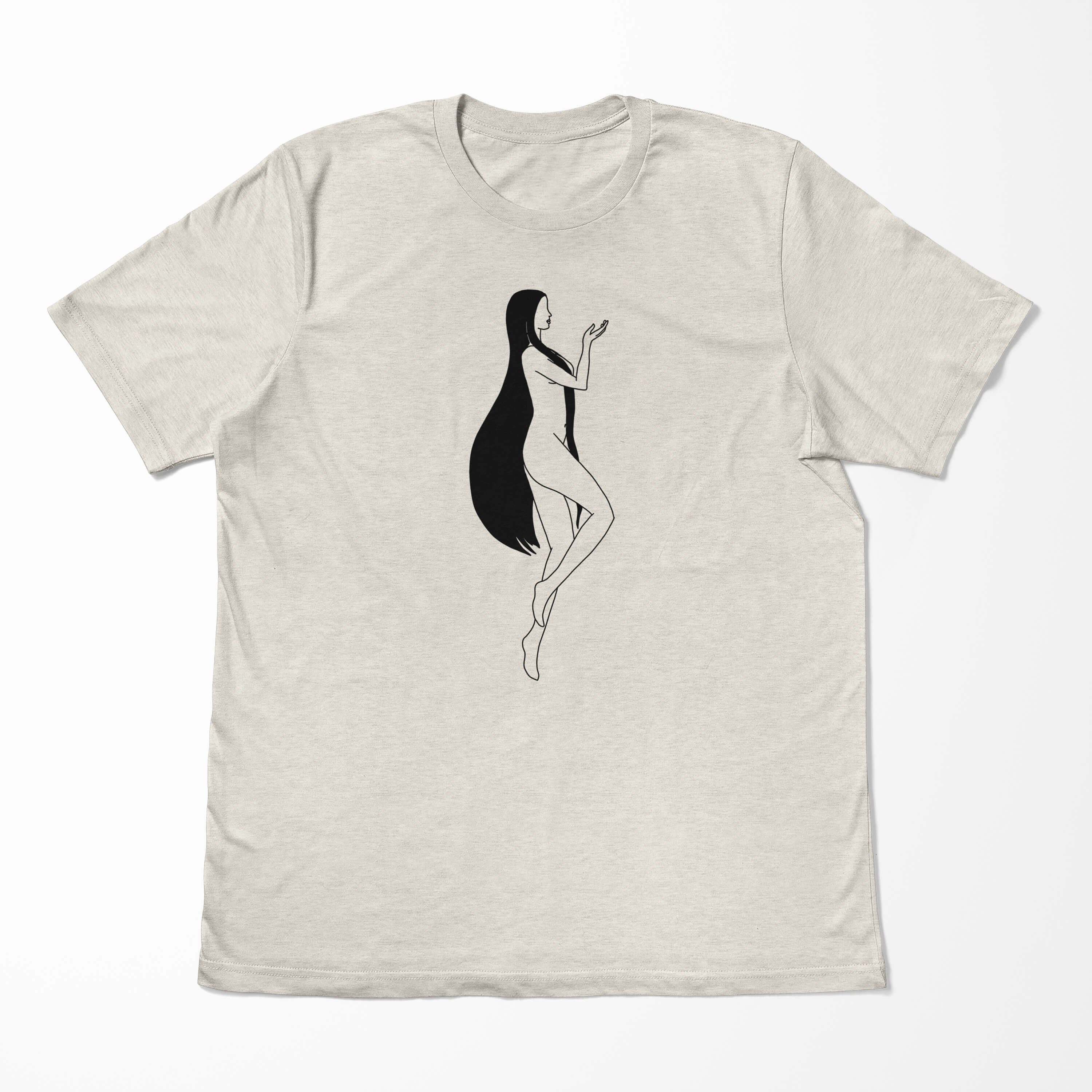 erneu aus Bio-Baumwolle Nachhaltig Herren T-Shirt Grafik 100% Shirt Art Sinus Motiv gekämmte Ökomode T-Shirt (1-tlg) Jungfrau
