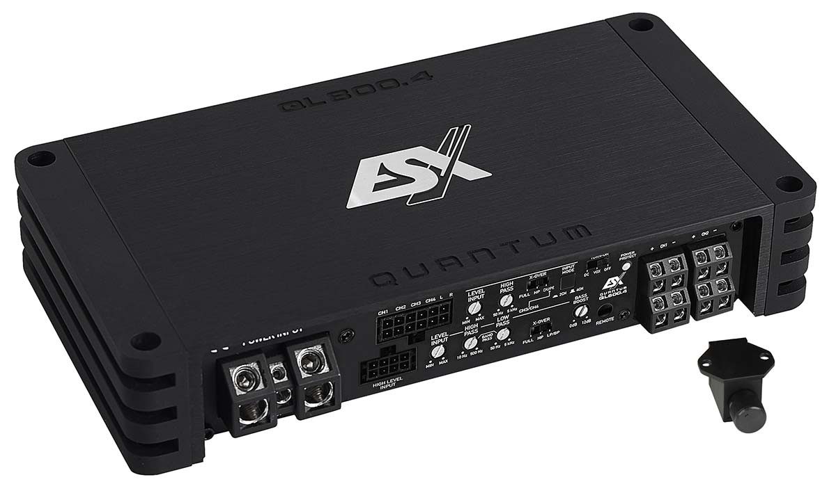 ESX QL800.4 4-Kanal Class D Digital Verstärker 800 Watt RMS Endverstärker (Anzahl Kanäle: 4)