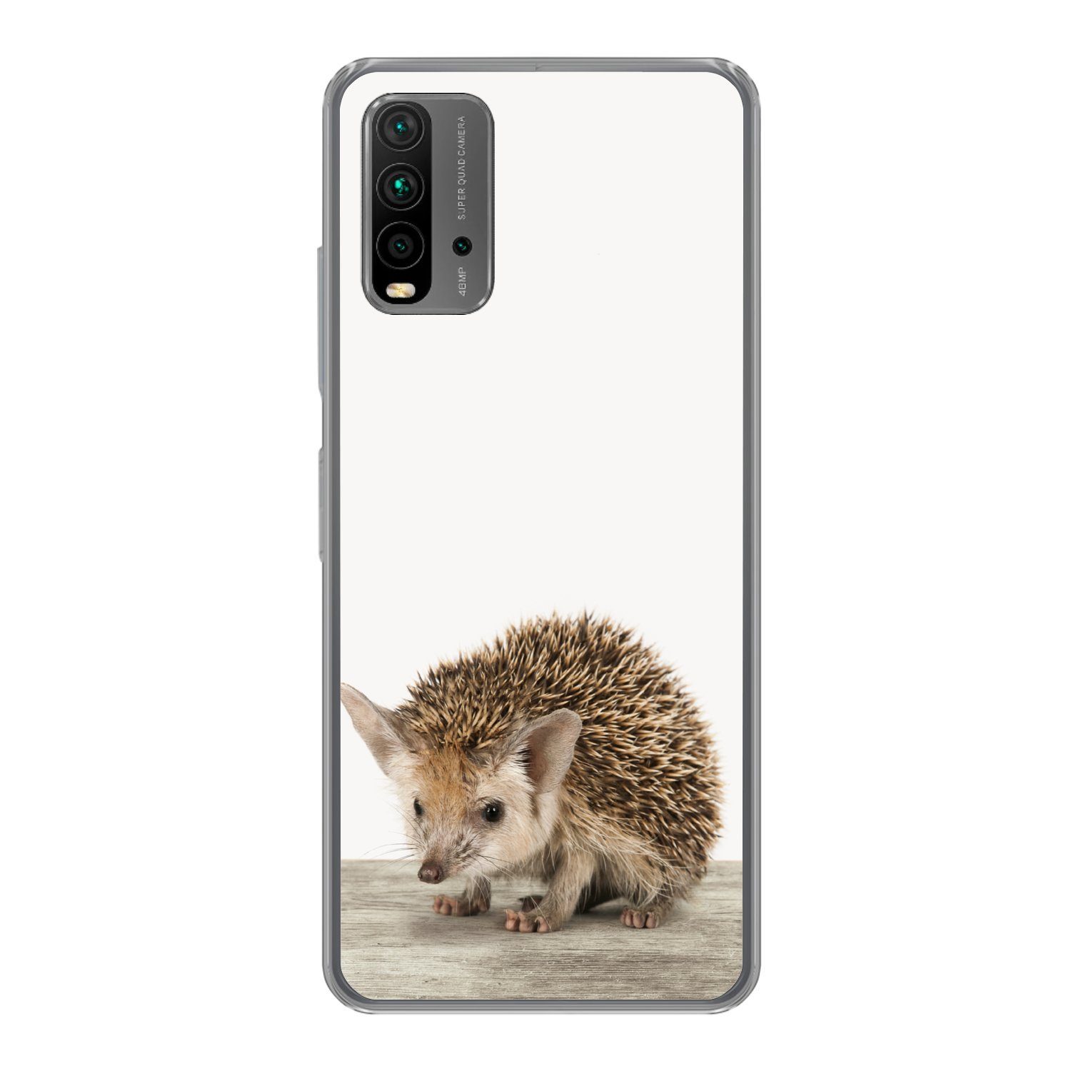 MuchoWow Handyhülle für Xiaomi Redmi 9T Igel - Tiere - Jungen - Mädchen, Phone Case, Silikon, Schutzhülle Dünn