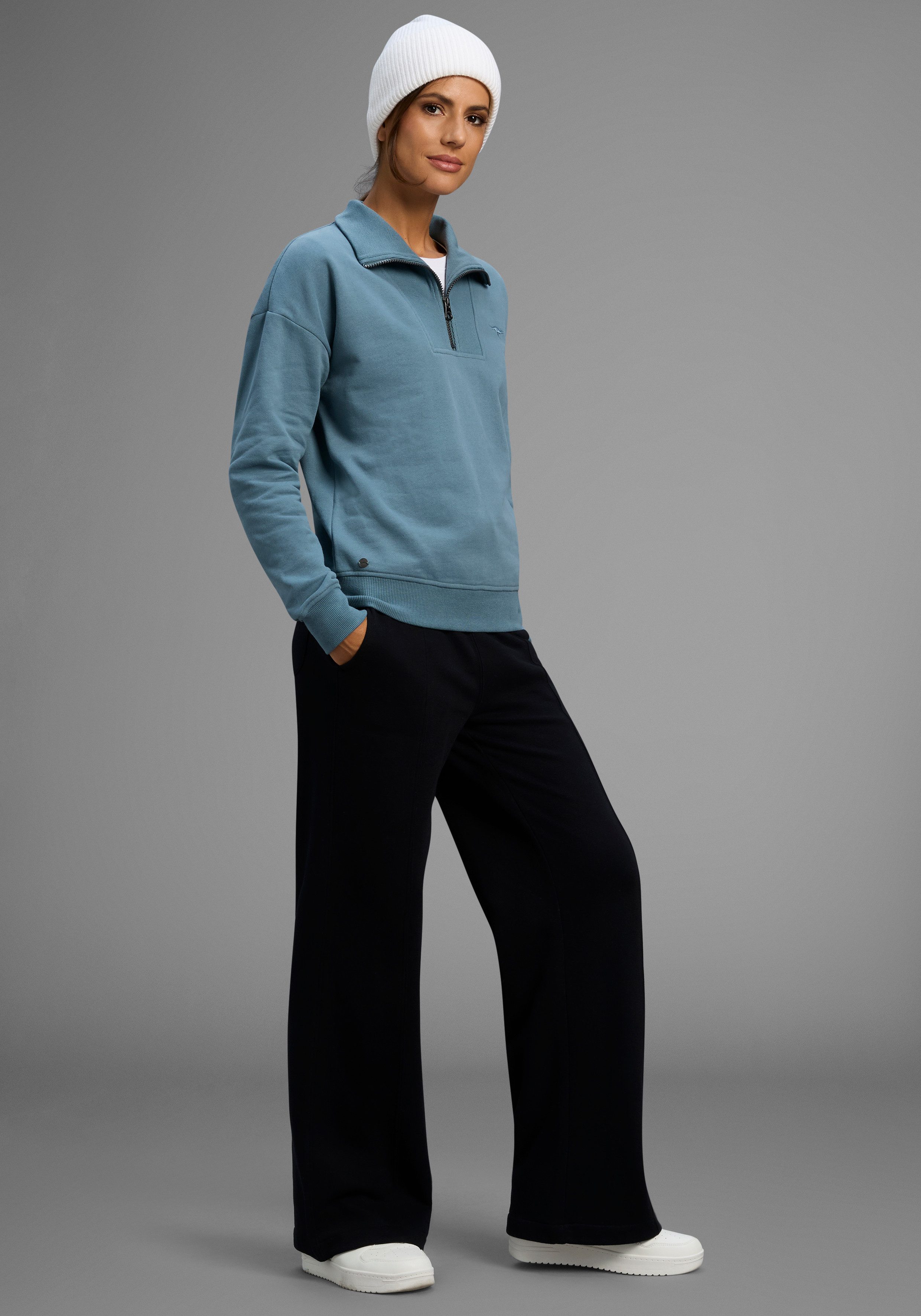KangaROOS Sweatshirt mit Troyer-Kragen – Bild 5 von 5