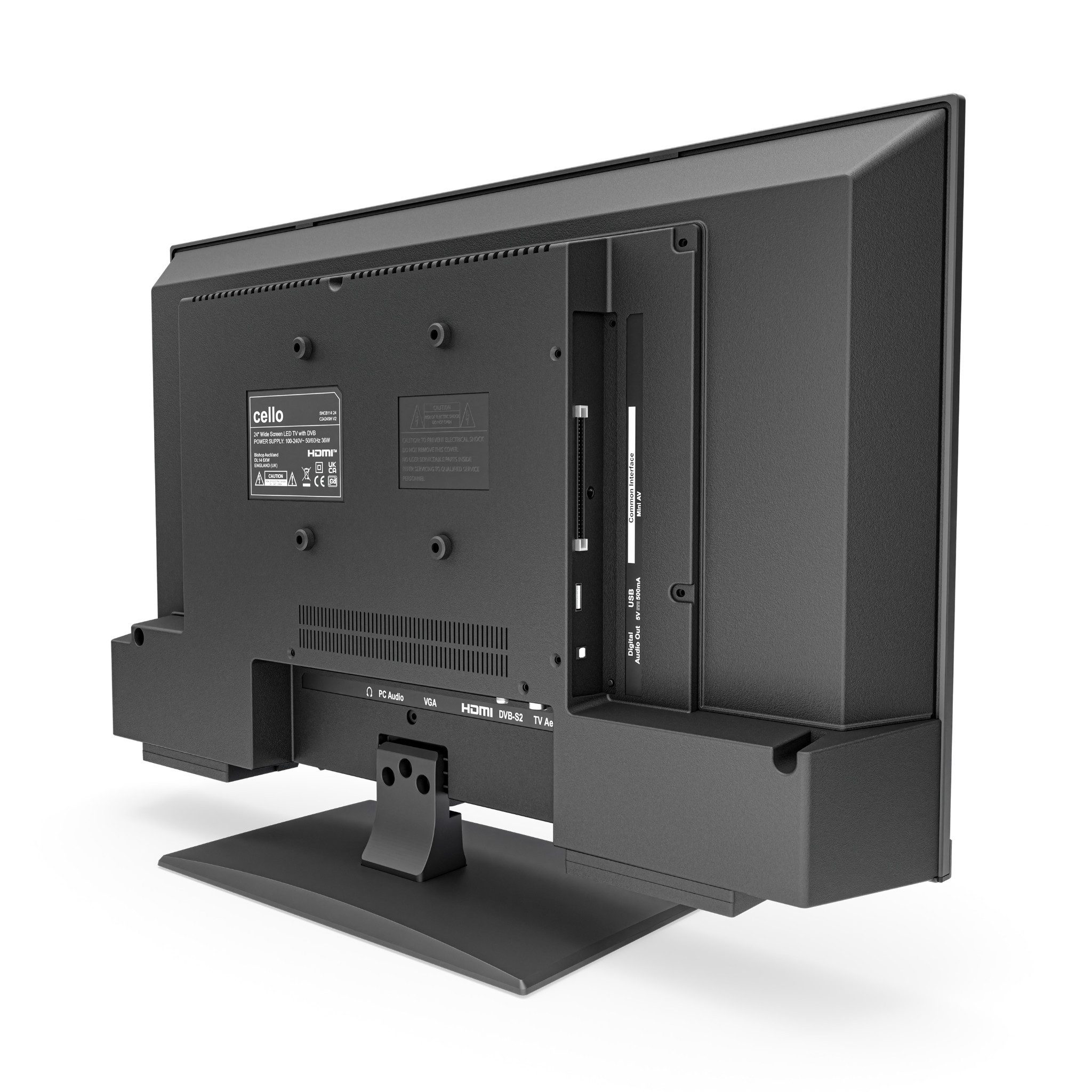 Cello C2424SH LED-Fernseher (61 cm/24 Zoll, HD, Triple Tuner DVB‑C/S2/T2, Pitch Perfect Sound, USB Recording)