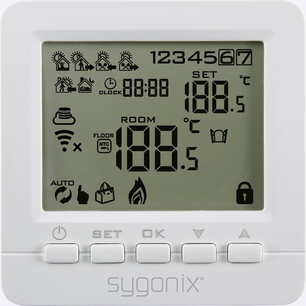 Sygonix Raumthermostat Heizungsthermostat mit WLAN und Sensor SY-4500820
