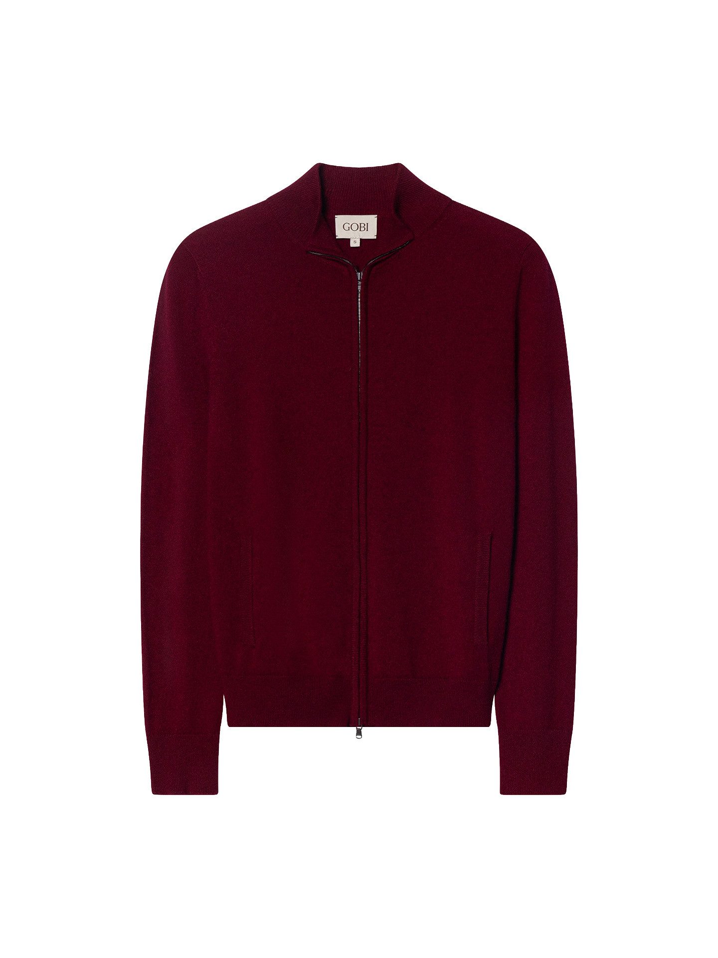 GOBI Cashmere Cardigan Zeitloser Kaschmir Strickjacke mit Reißverschluss