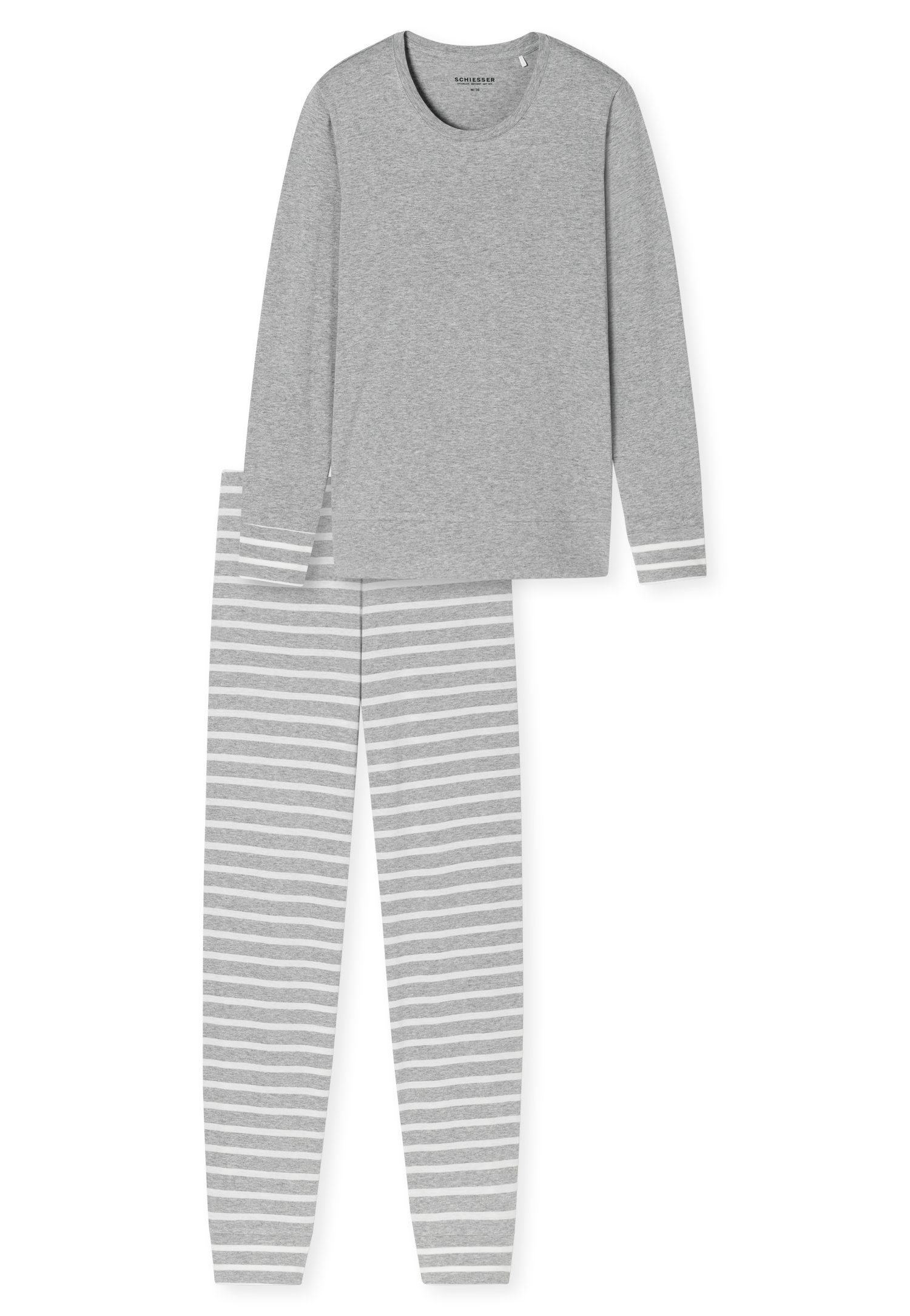 Schiesser Schlafanzug tlg) grau-mel. 2 (Set