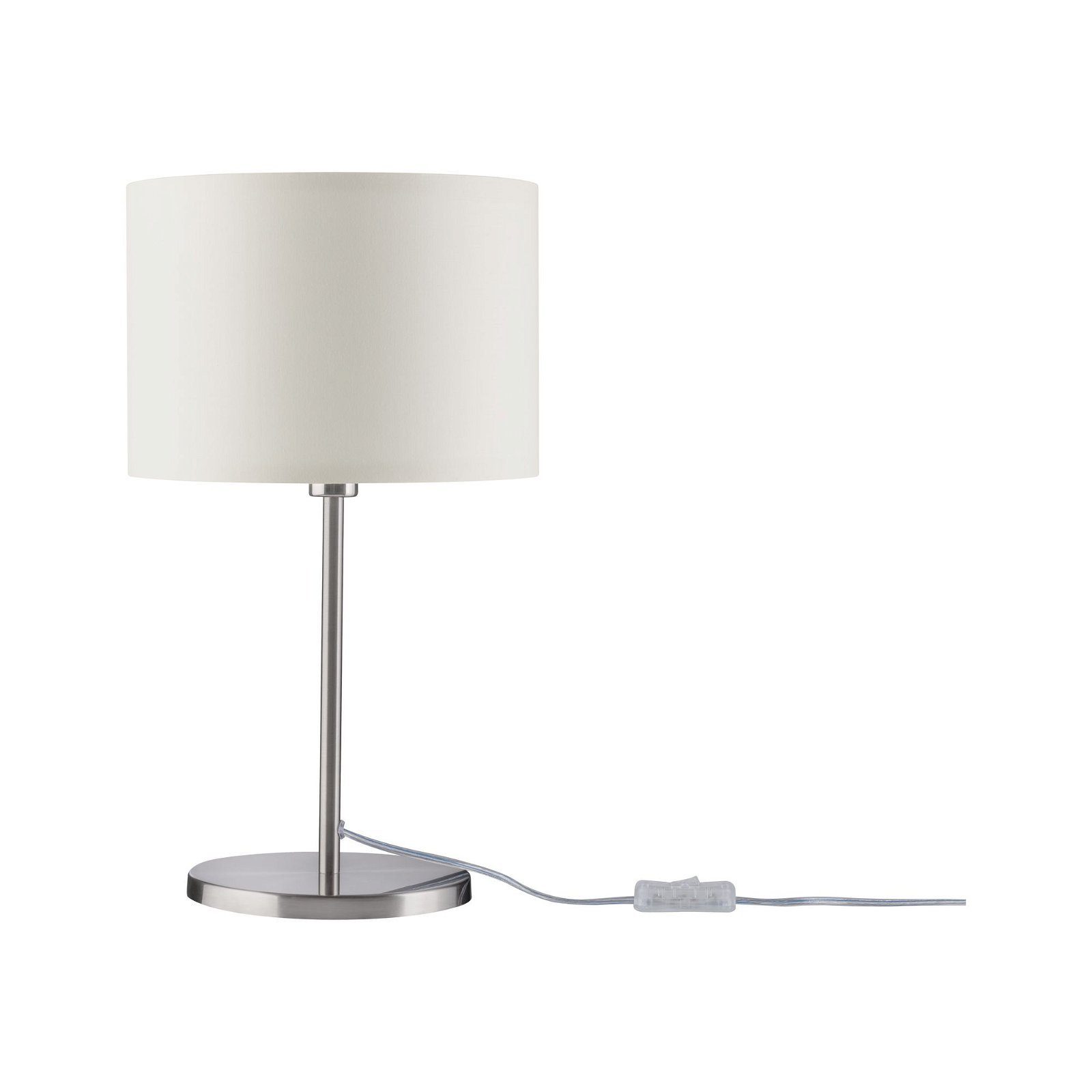 Paulmann Tischleuchte Tessa max.1x40W E14 Creme Eisen gebürstet 230V Metall günstig online kaufen