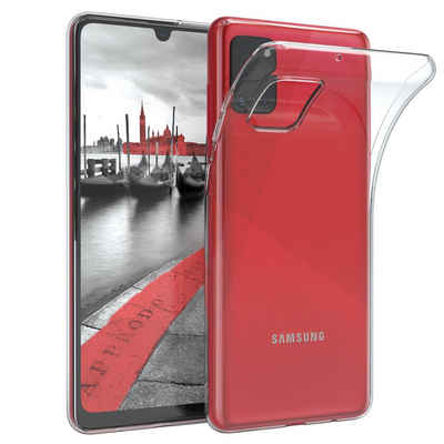 EAZY CASE Handyhülle Slimcover Clear für Samsung Galaxy A31 6,4 Zoll, durchsichtige Hülle Ultra Dünn Silikon Backcover TPU Telefonhülle Klar