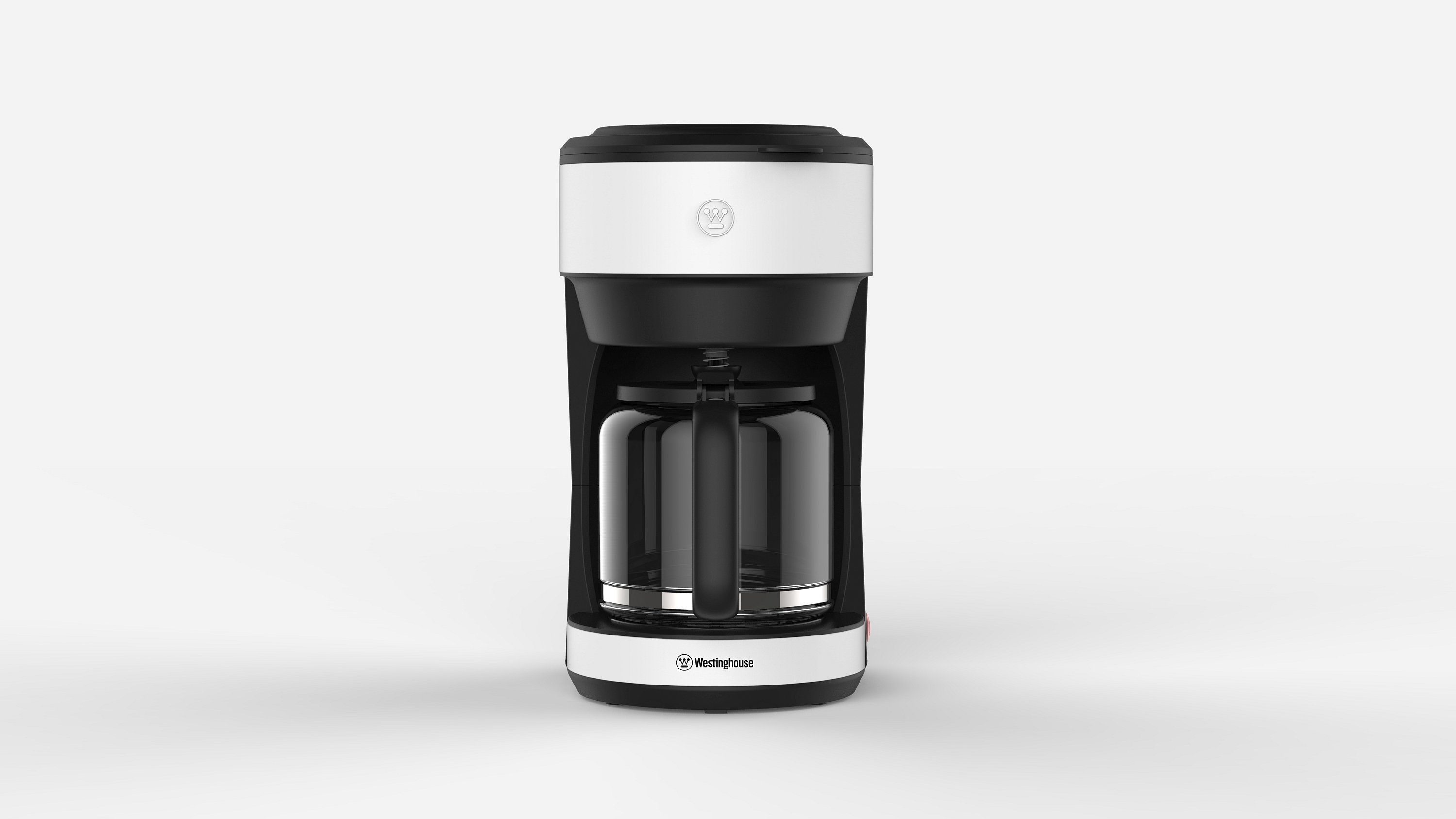 Westinghouse Filterkaffeemaschine WKCM621 Basic-Serie, Kaffeekanne, weiß-weiß min 1.25l Warmhaltefunktion, 30 Tropfschutz Permanentfilter