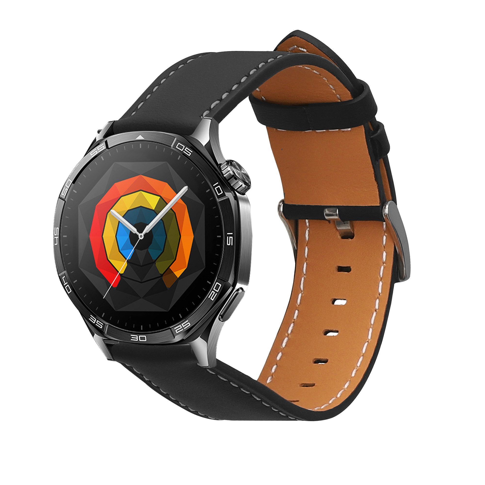 kwmobile kwmobile Echtleder Uhrenarmband für Huawei Watch GT5 46mm / GT5 Pro Smartwatch, 1-tlg., Leder Armband für Huawei Watch GT5 46mm / GT5 Pro 46mm / GT4 46mm /