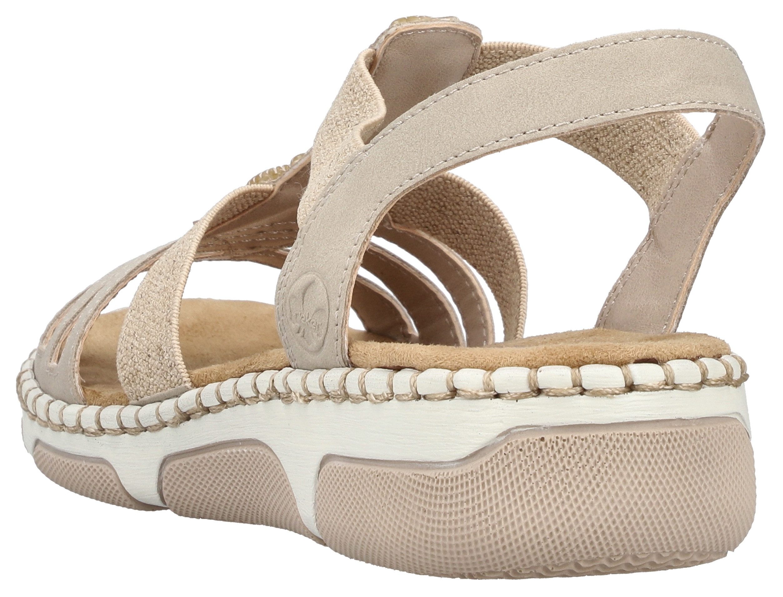 Rieker Sandale Sommerschuh, Urlaubsschuh, Schlupfschuh mit seitlichen Gummi günstig online kaufen