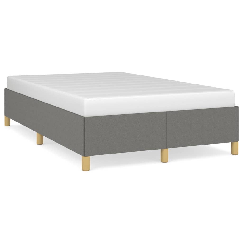 furnicato Bettgestell ohne Matratze Dunkelgrau 120x190 cm Stoff (1-tlg) günstig online kaufen