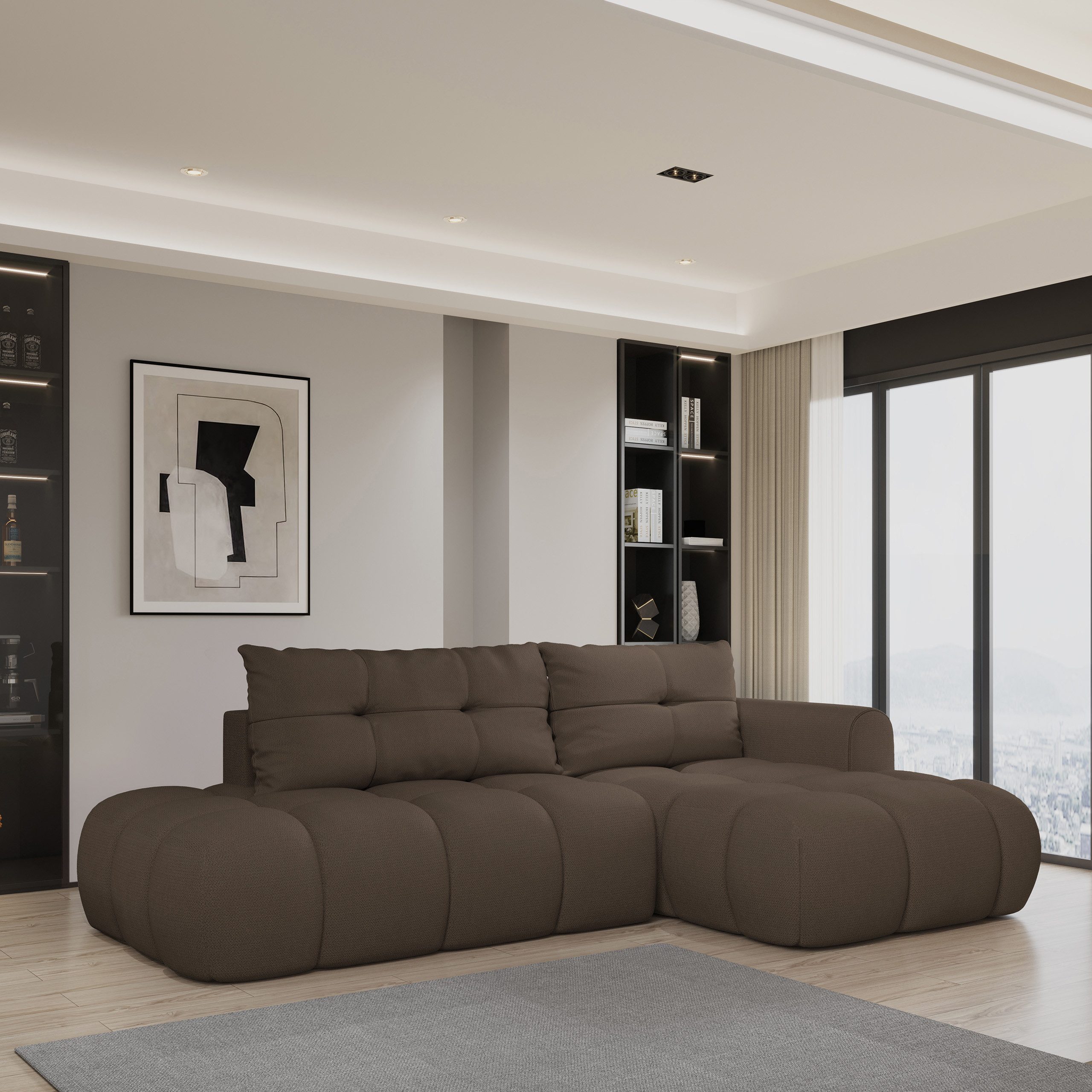 Masseno Ecksofa FLUMA mit Schlaffunktion L-Form, günstig online kaufen