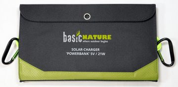 Basic Nature Basic Nature Solar-Ladegerät Powerbank 5V/21W Solar Powerbank
