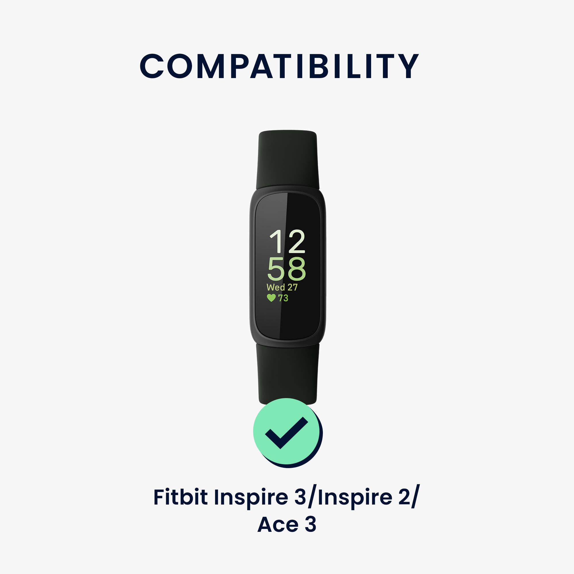 kwmobile Smartwatch-Armband 6x Sportarmband für Fitbit Inspire 3 / Inspire 2 / Ace 3 Armband, Armband TPU Silikon Großes Set Fitnesstracker - verschiedene Farben