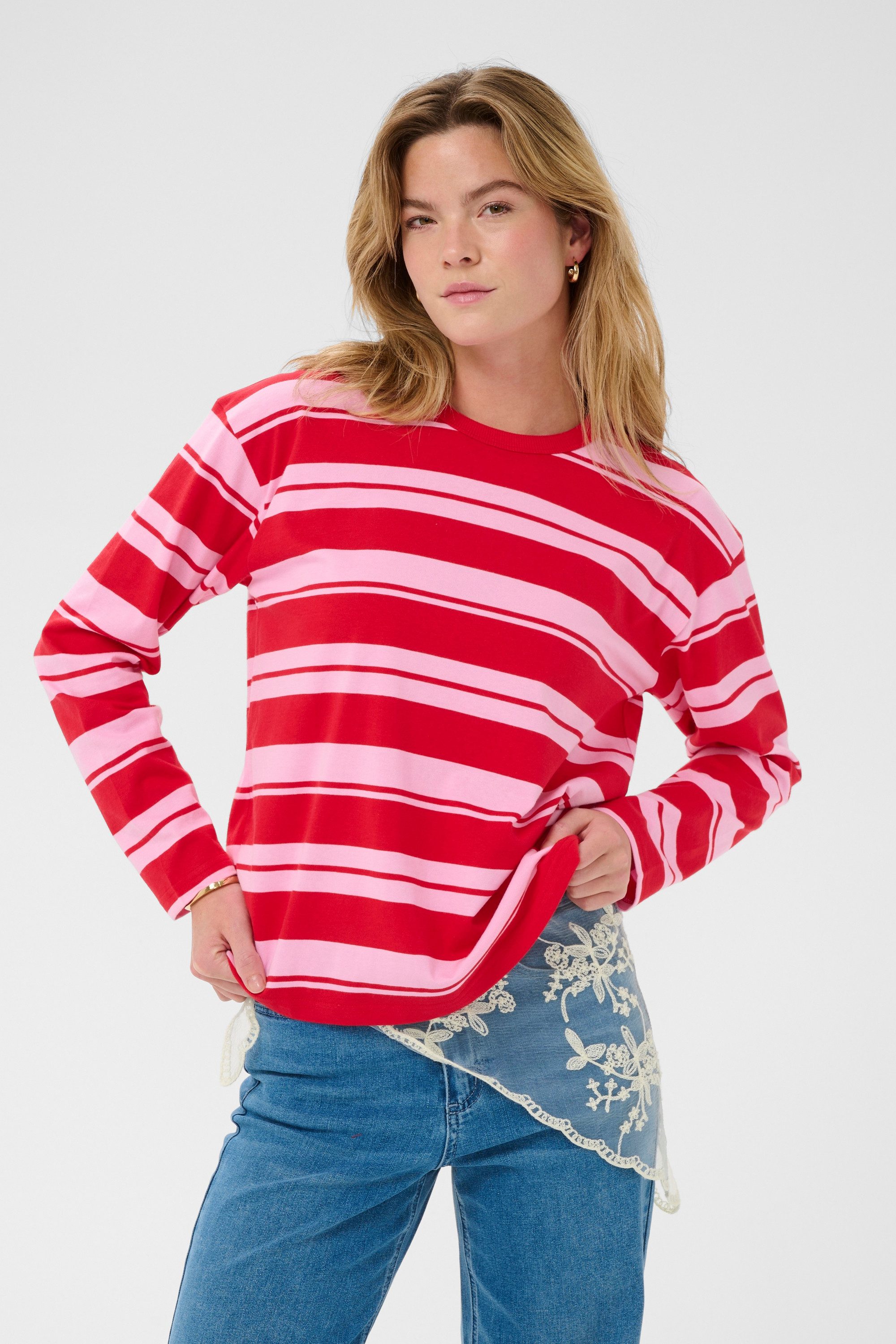 KAFFE Langarmbluse Langarm-Shirt KAwinny