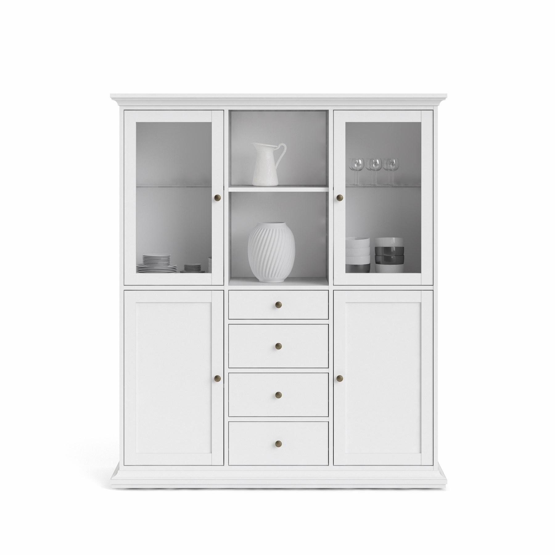 ebuy24 Vitrine cm, Höhe Venedig Vitrinenschrank 143 169 cm Breite