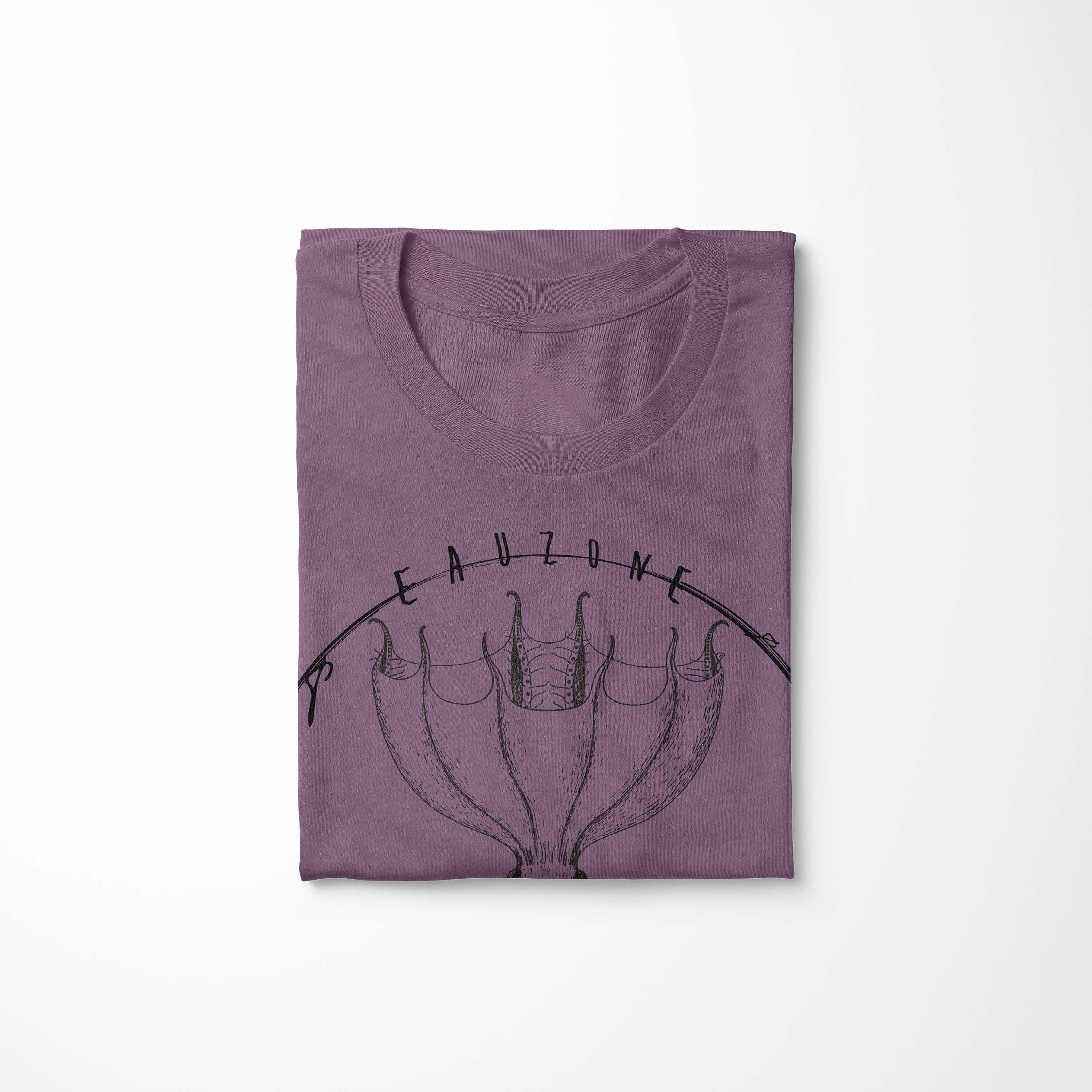 sportlicher Creatures, Schnitt Fische 062 / Shiraz feine Sea und T-Shirt T-Shirt Art Tiefsee Sinus Struktur Serie: - Sea