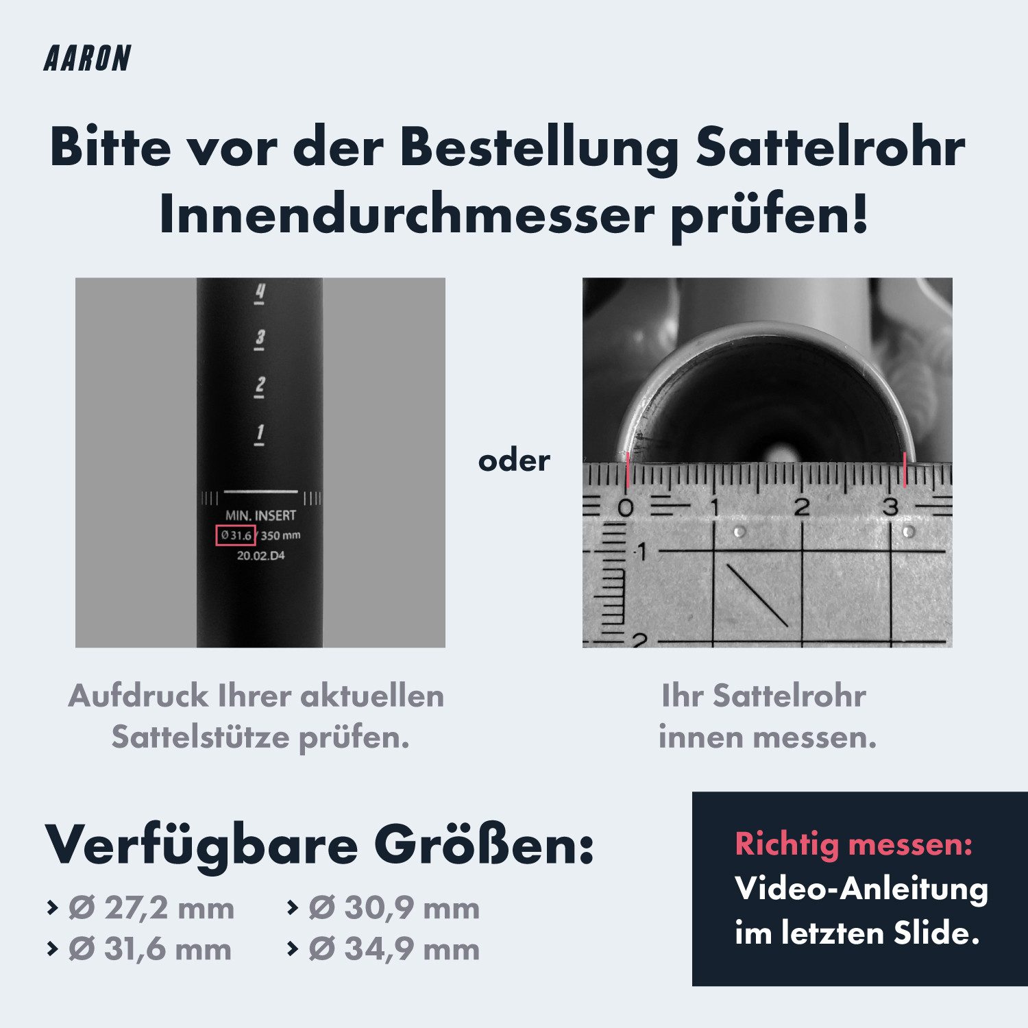 AARON Sattelstütze Spring Federsattelstütze 27,2 / 30,9 / 31,6 / 34,9 mm gefedert, Federsattelstütze – Bild 2 von 5